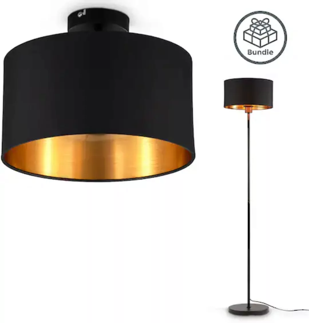 B.K.Licht Leuchten-Set, 2-teilig: Deckenleuchte (für 1 x E27) + Stehlampe ( günstig online kaufen