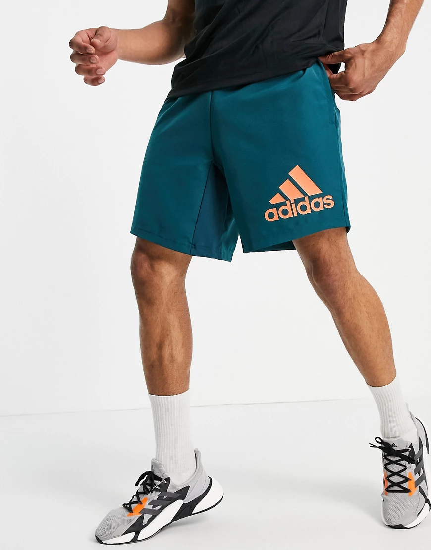 adidas Training – Sportforia – Shorts in Blaugrün günstig online kaufen