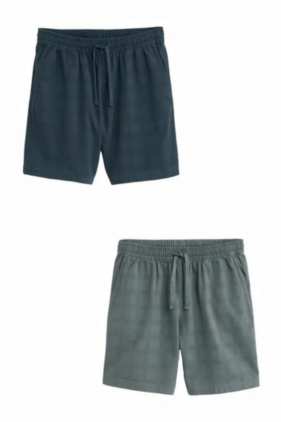 Next Pyjamashorts Strukturierte Shorts, 2er-Pack (2-tlg) günstig online kaufen