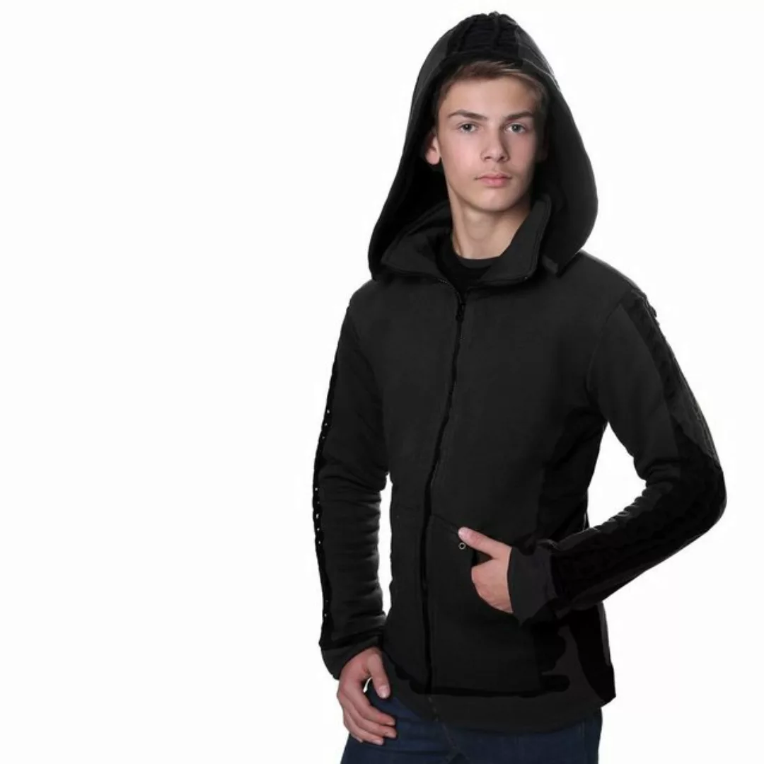 KUNST UND MAGIE Kurzjacke Herren jacke aus Baumwolle+Fleecefutter, Kapuze S günstig online kaufen