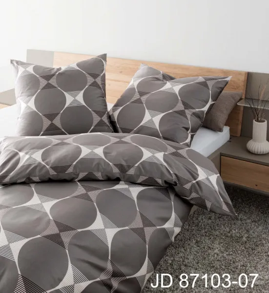 Janine Janine Mako-Satin Bettwäsche J. D. 87103 taupe Größe:  200x220 cm + günstig online kaufen