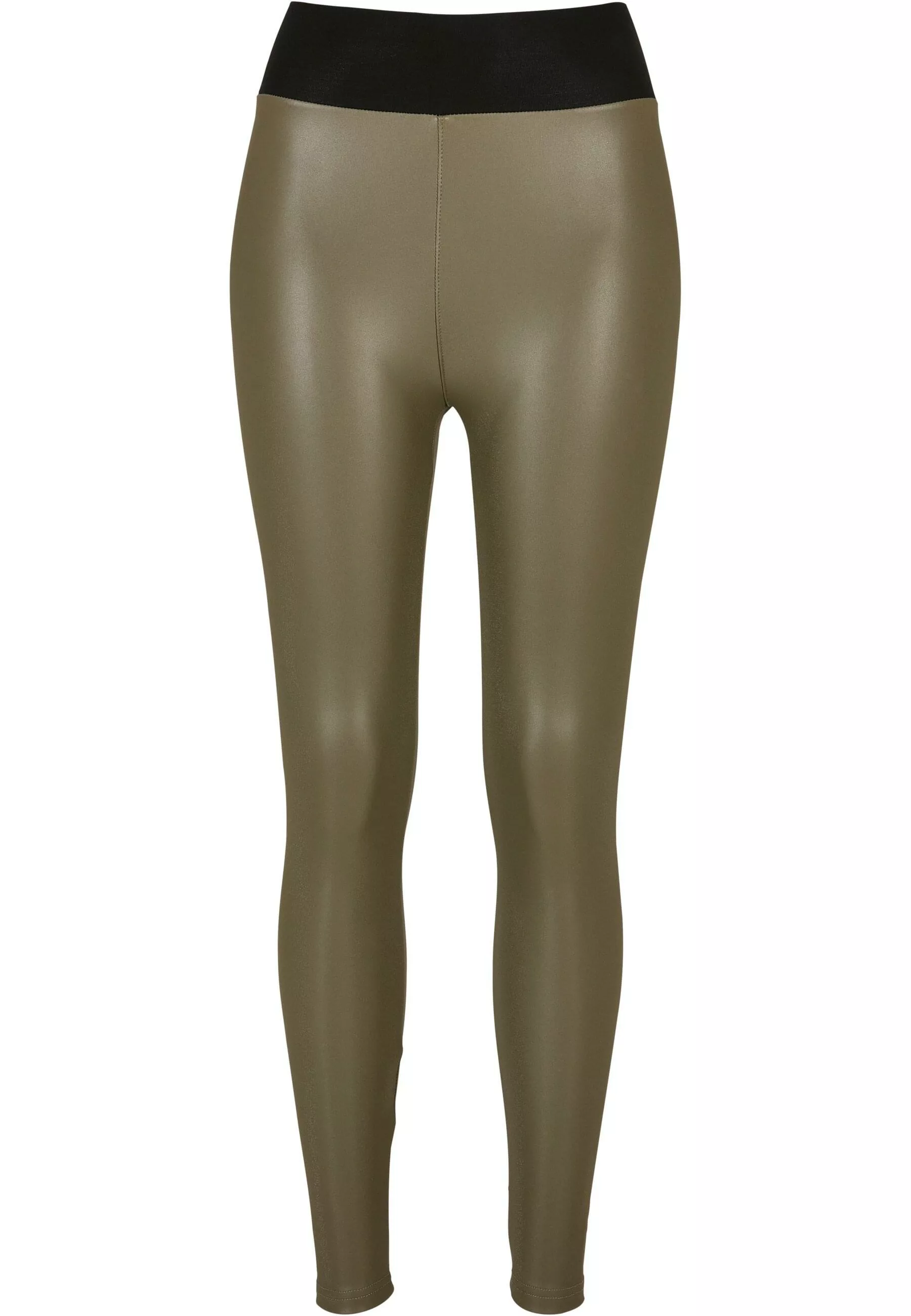 URBAN CLASSICS Leggings "Urban Classics Damen Ladies Faux Leather High Wais günstig online kaufen