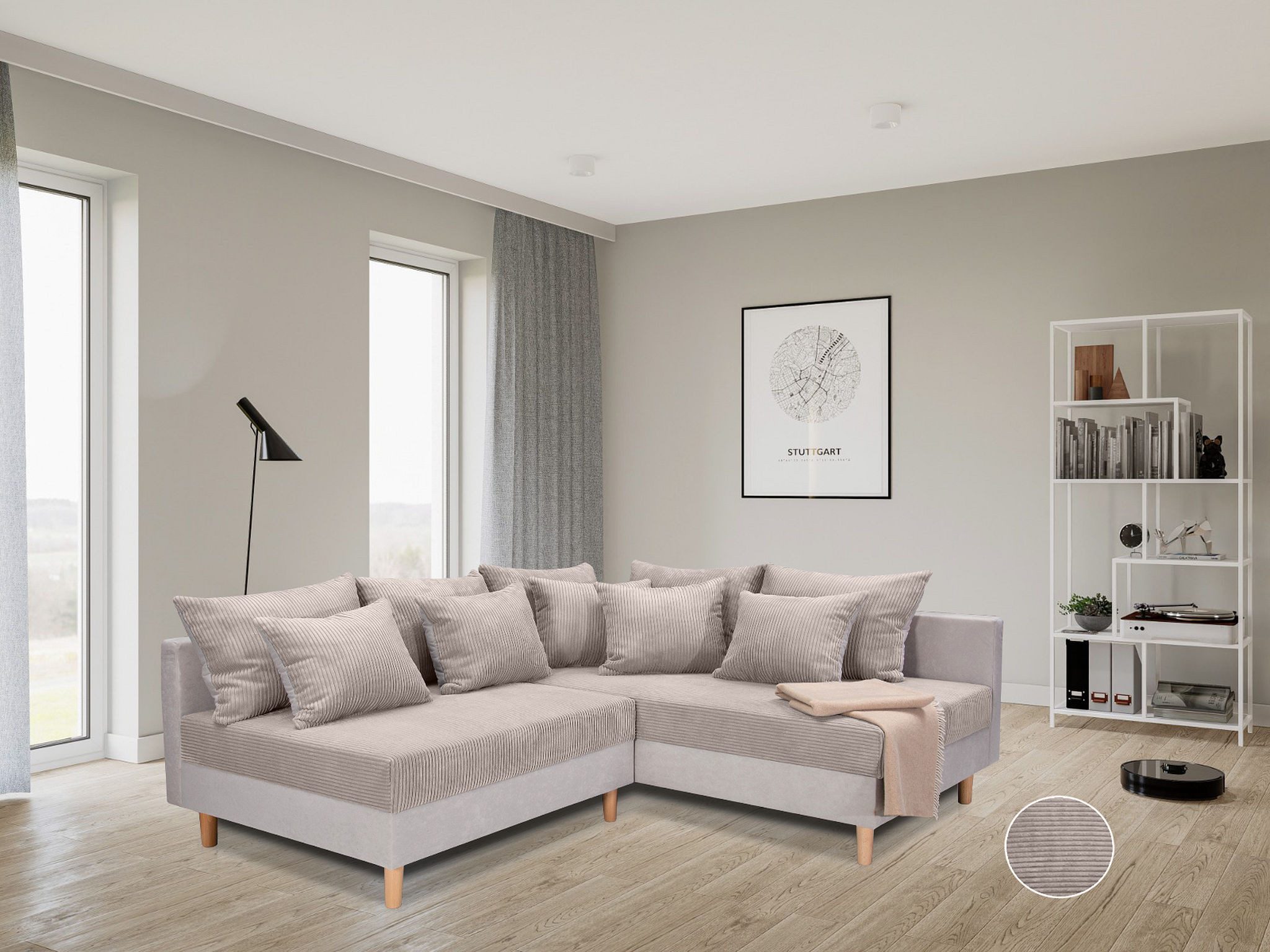 COLLECTION AB Ecksofa "L-Form", Ecksofa,Ottomane rechte Seite montierbar,Ko günstig online kaufen