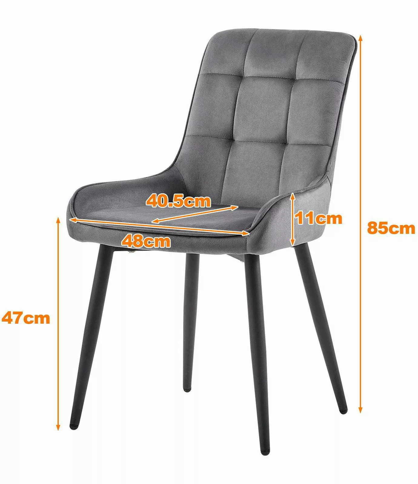 Ofcasa Esszimmerstuhl Polsterstuhl (2er Set), Samt günstig online kaufen