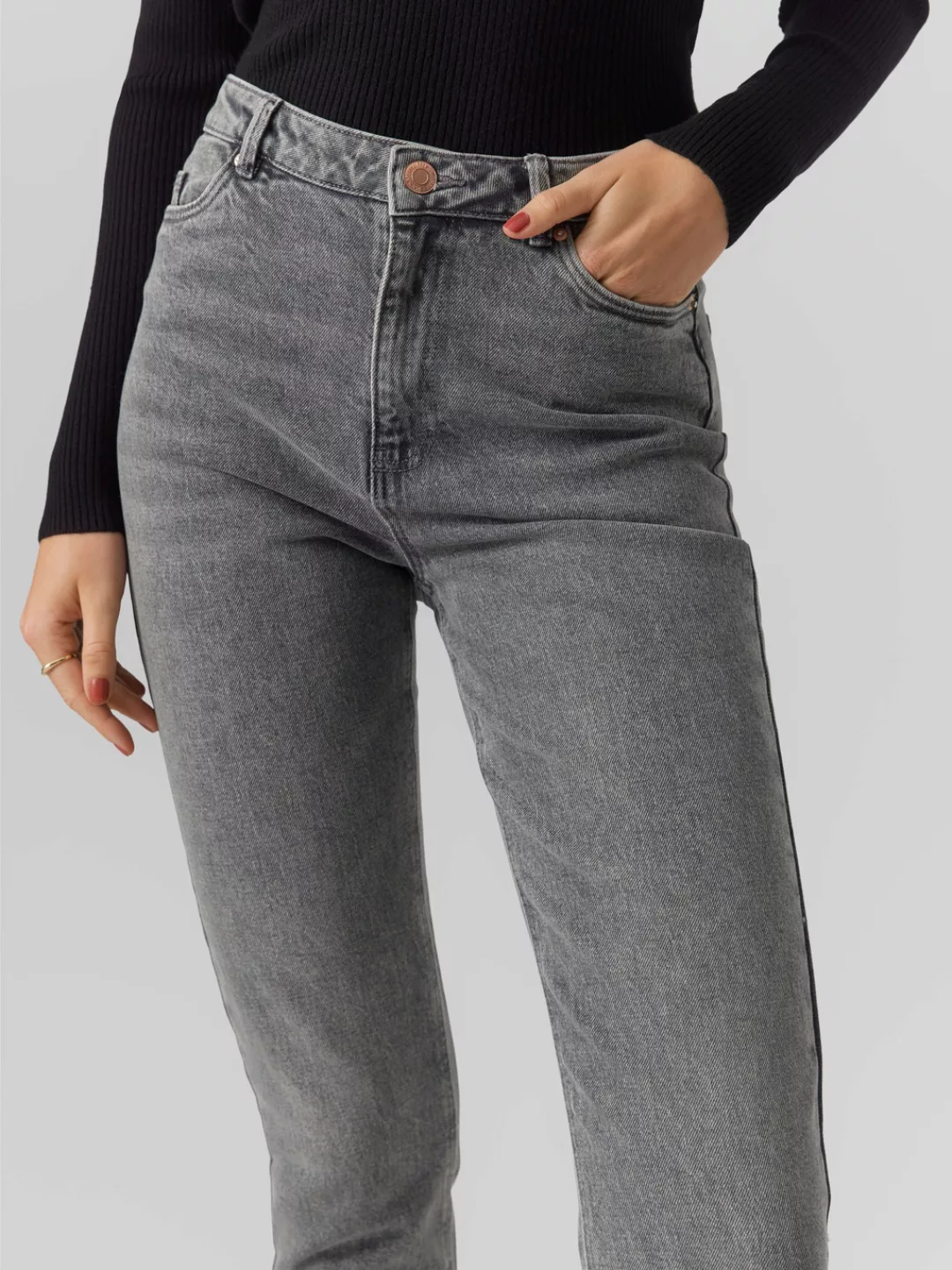 Vero Moda Straight-Jeans VMLINDA HR MOM JEANS GU3184 GA NOOS günstig online kaufen