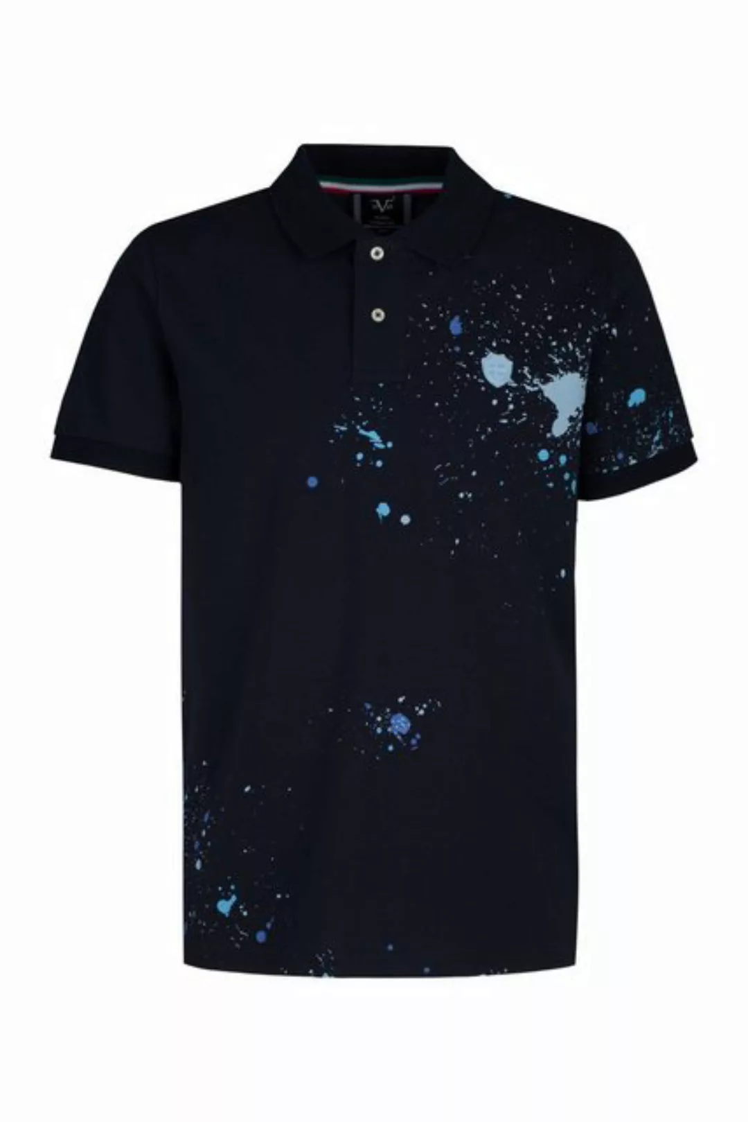 19V69 Italia by Versace Poloshirt PENI für Herren - befleckt aus kompakter günstig online kaufen