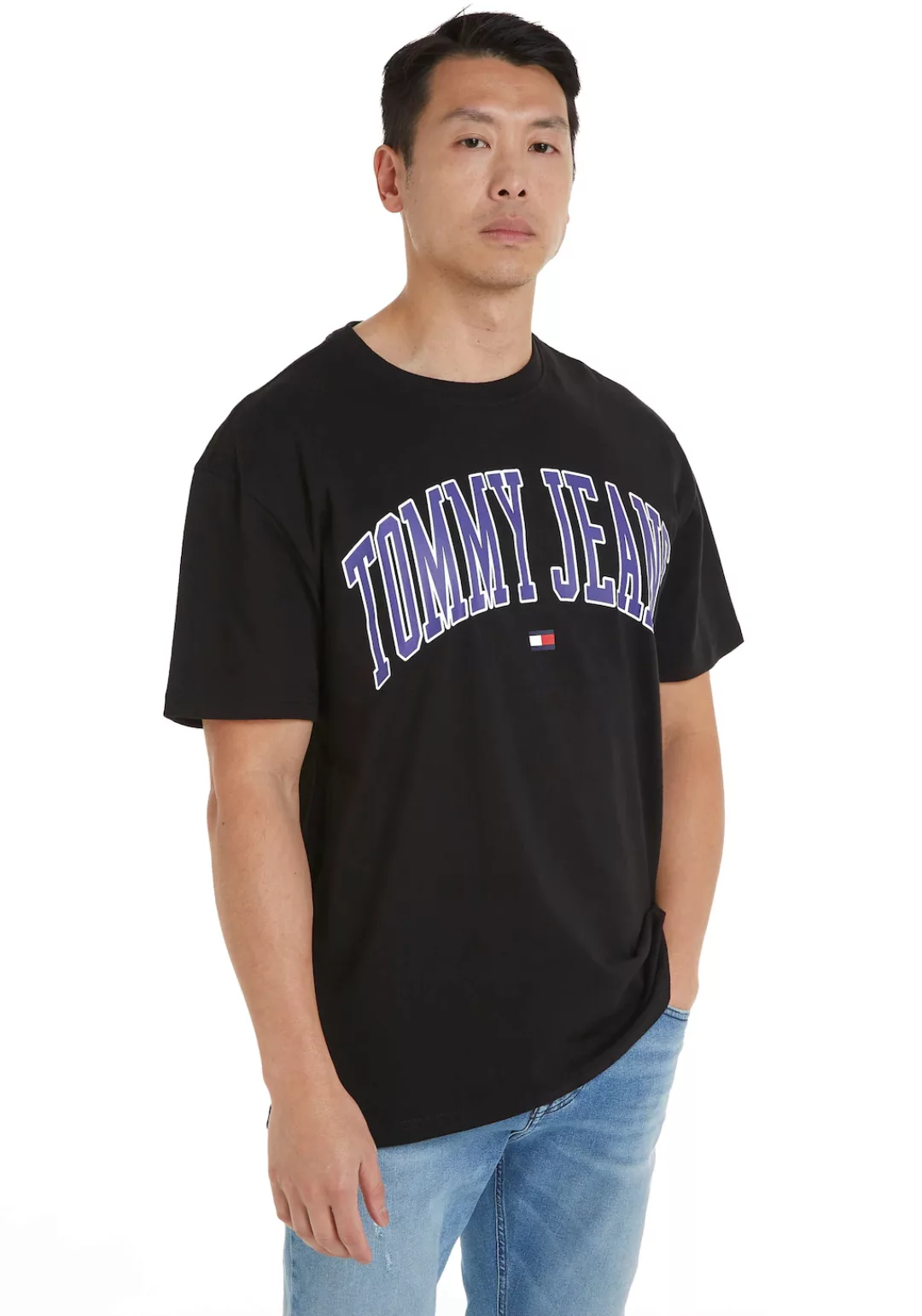 Tommy Jeans Plus T-Shirt "TJM REG POPCOLOR VARSITY TEE EXT", Große Größen, günstig online kaufen