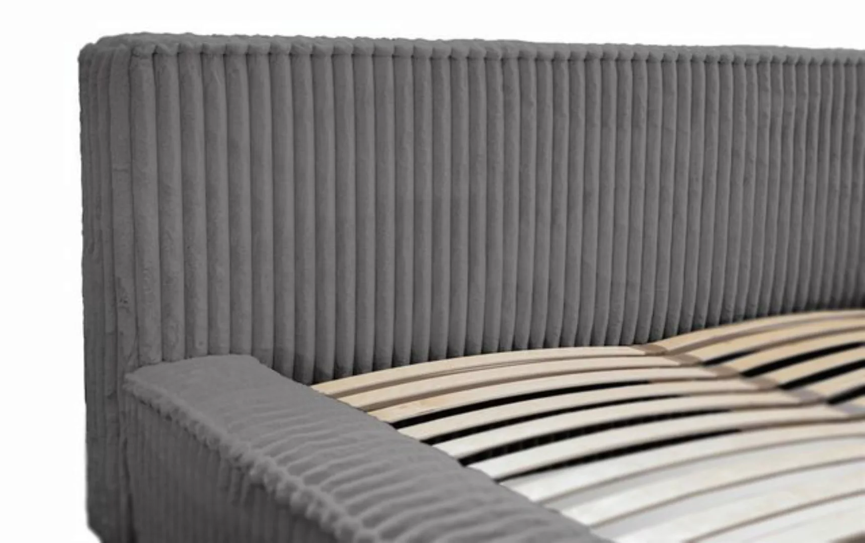 Fun Möbel Polsterbett Doppelbett TULSA in Stoff Vito (inkl. Lattenrost, mit günstig online kaufen