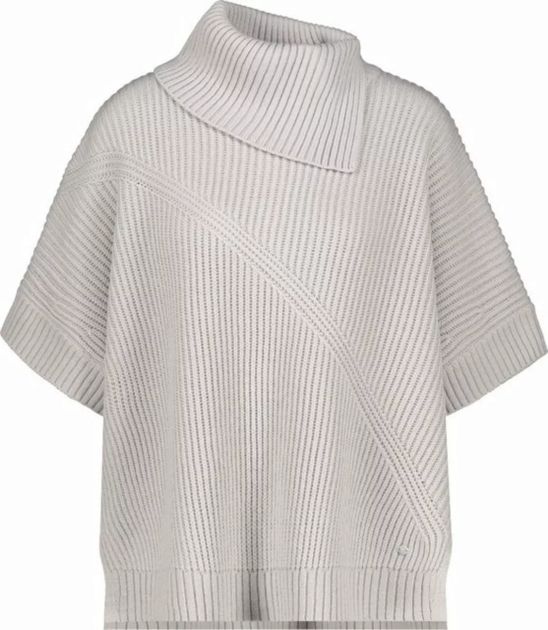 Monari Kurzarmpullover Poncho Pullover sand günstig online kaufen