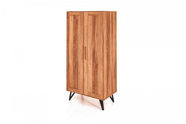 Natur24 Kleiderschrank Kleiderschrank Rolo Kernbuche massiv 91x53x185 mit 2 günstig online kaufen