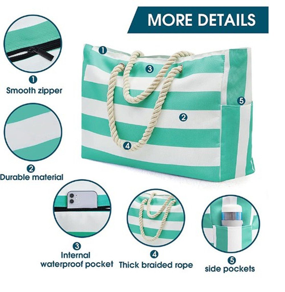XDeer Strandtasche Strandtasche,Grosse Strandtasche XXL Familie, günstig online kaufen