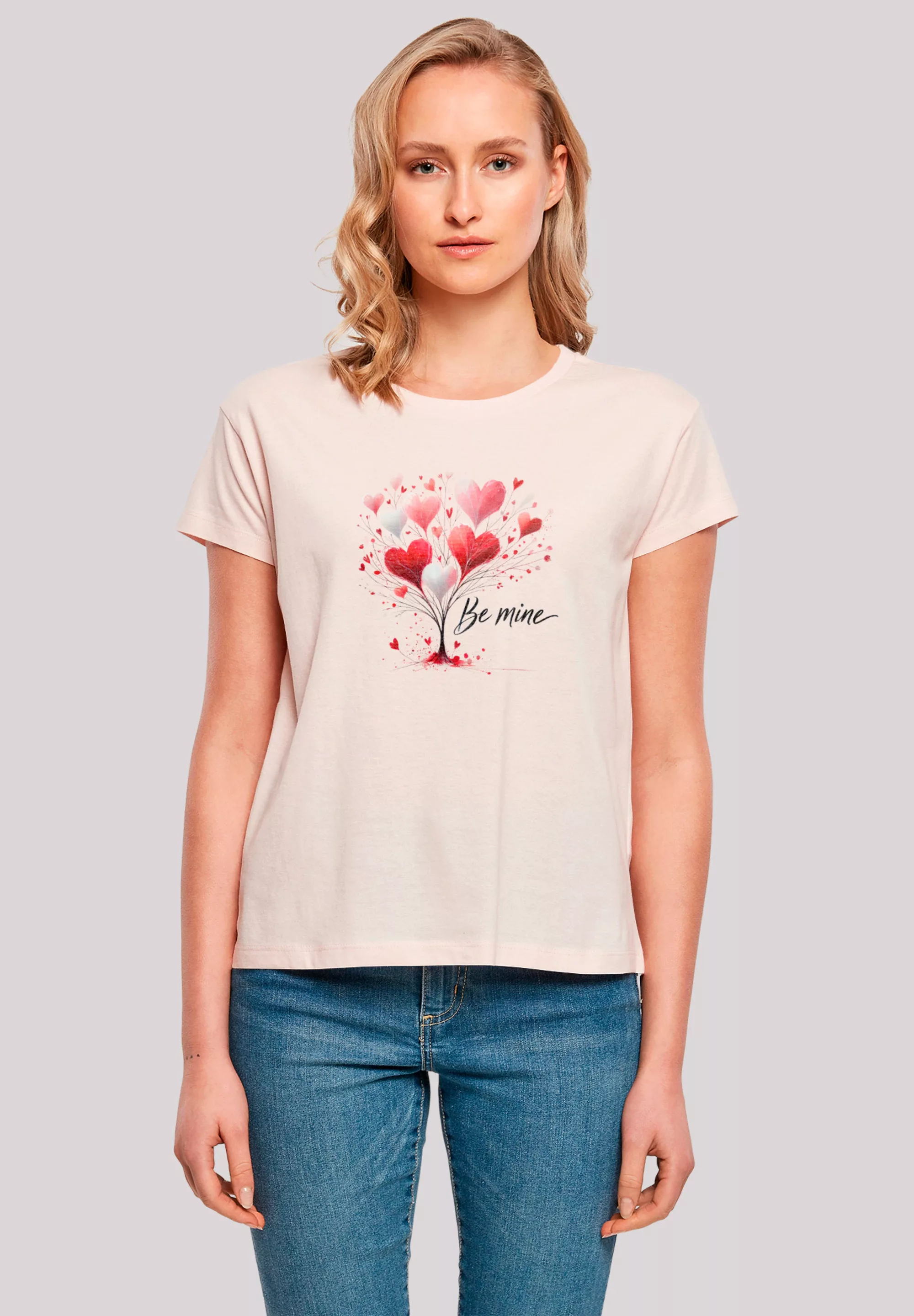 F4NT4STIC T-Shirt "Herzbaum Be Mine", Premium Qualität günstig online kaufen