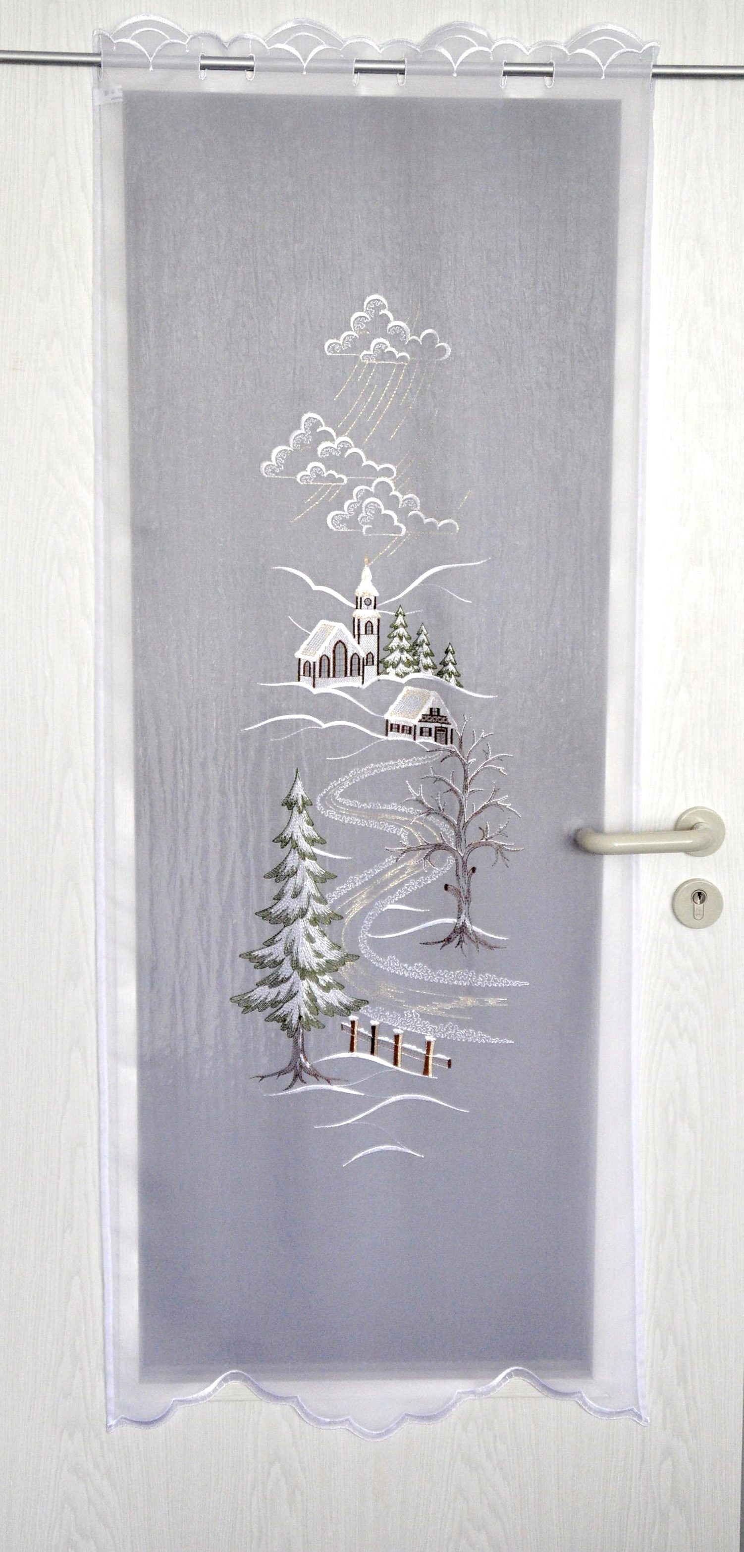 Stickereien Plauen Türvorhang »Türstores Landschaft«, (1 St.), HxB: 160x60, günstig online kaufen