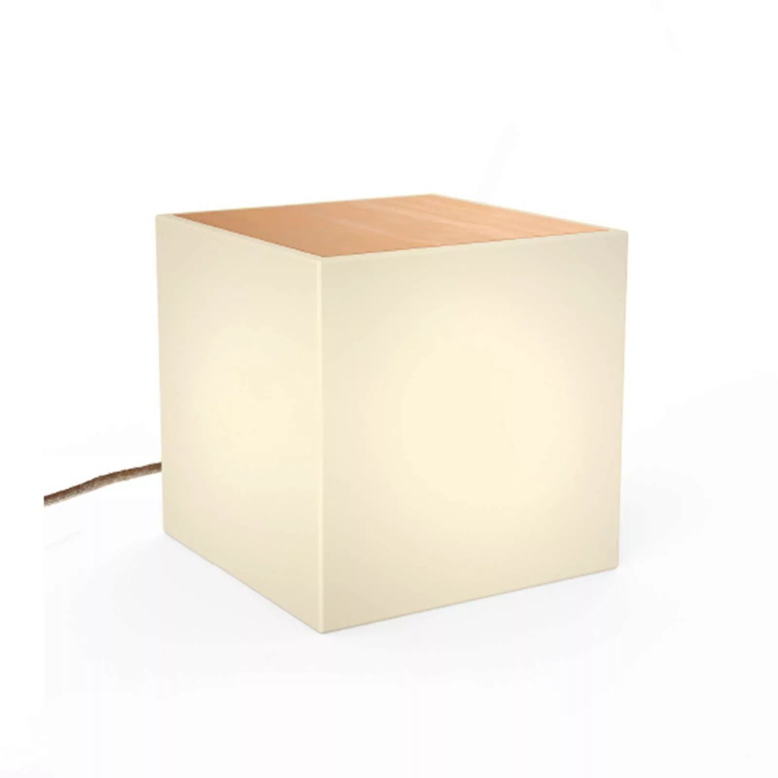 Newgarden Bora Tisch mit Lichtquelle, Holzplatte günstig online kaufen