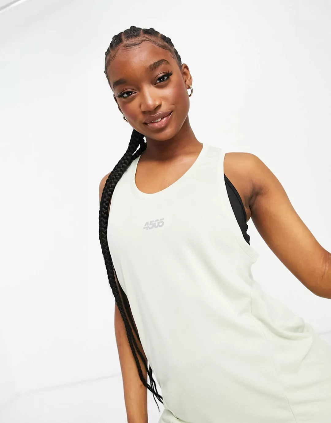 ASOS 4505 – Langes Trägershirt-Grün günstig online kaufen