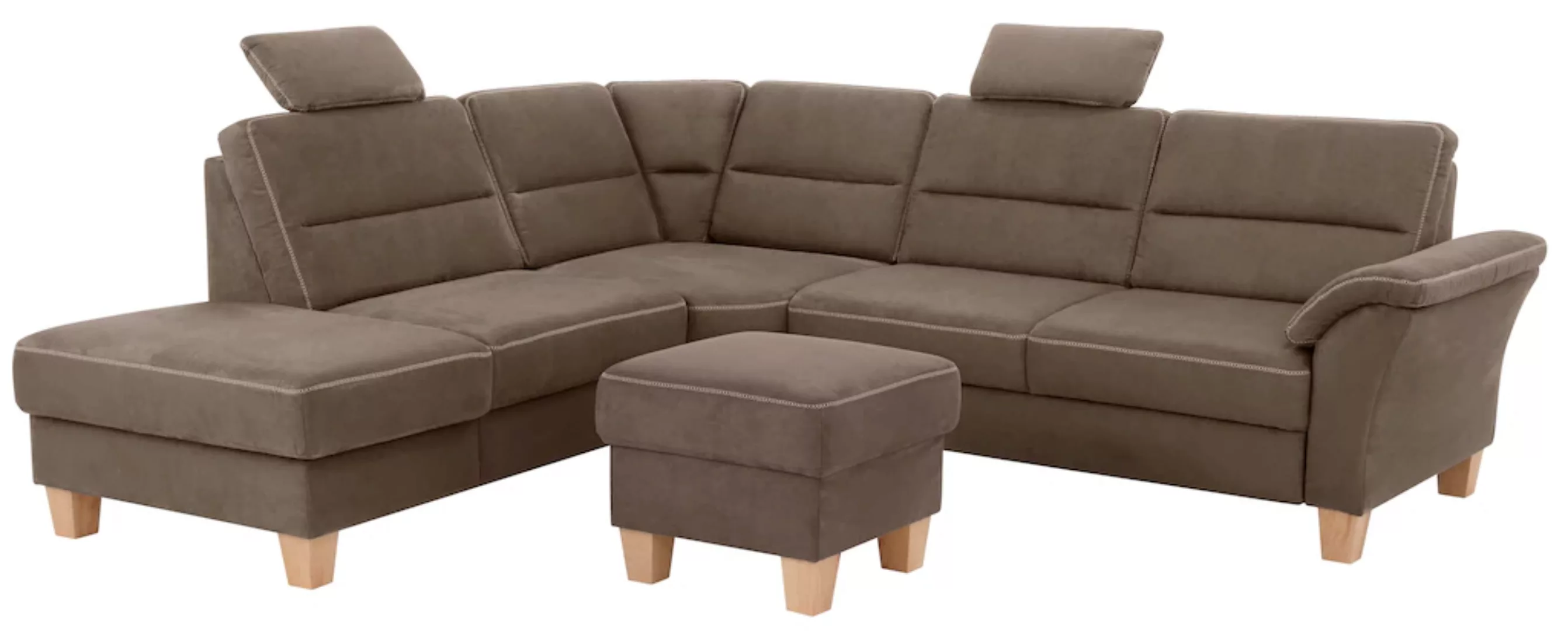 Home affaire Ecksofa "Soleo L-Form", komfortabel durch Trapezecke mit Relax günstig online kaufen