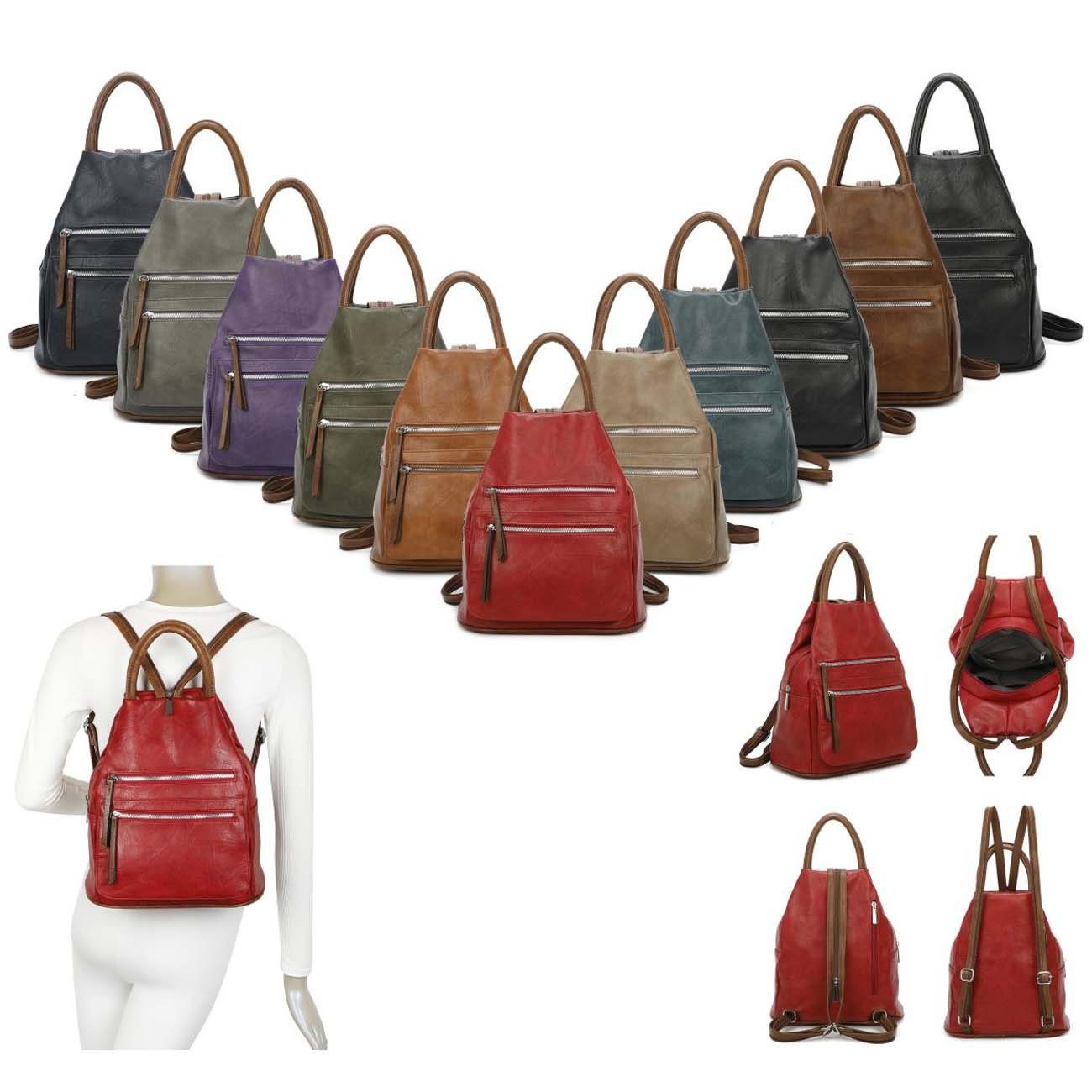 ITALYSHOP24 Rucksack Damen Freizeitrucksack Tasche Umhängetasche, günstig online kaufen