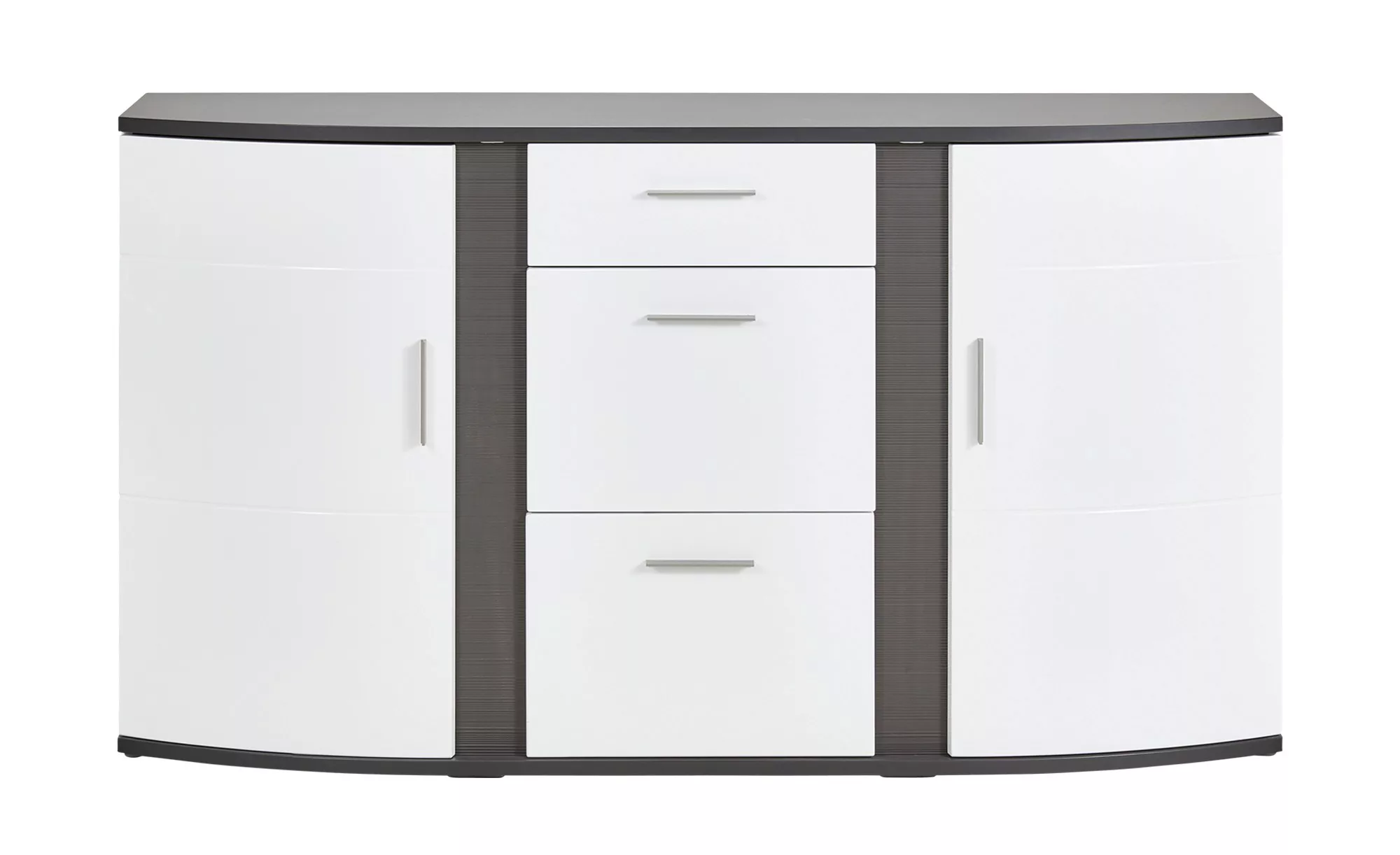 uno Sideboard   Gabbro ¦ weiß ¦ Maße (cm): B: 164 H: 94 T: 41 Kommoden & Si günstig online kaufen