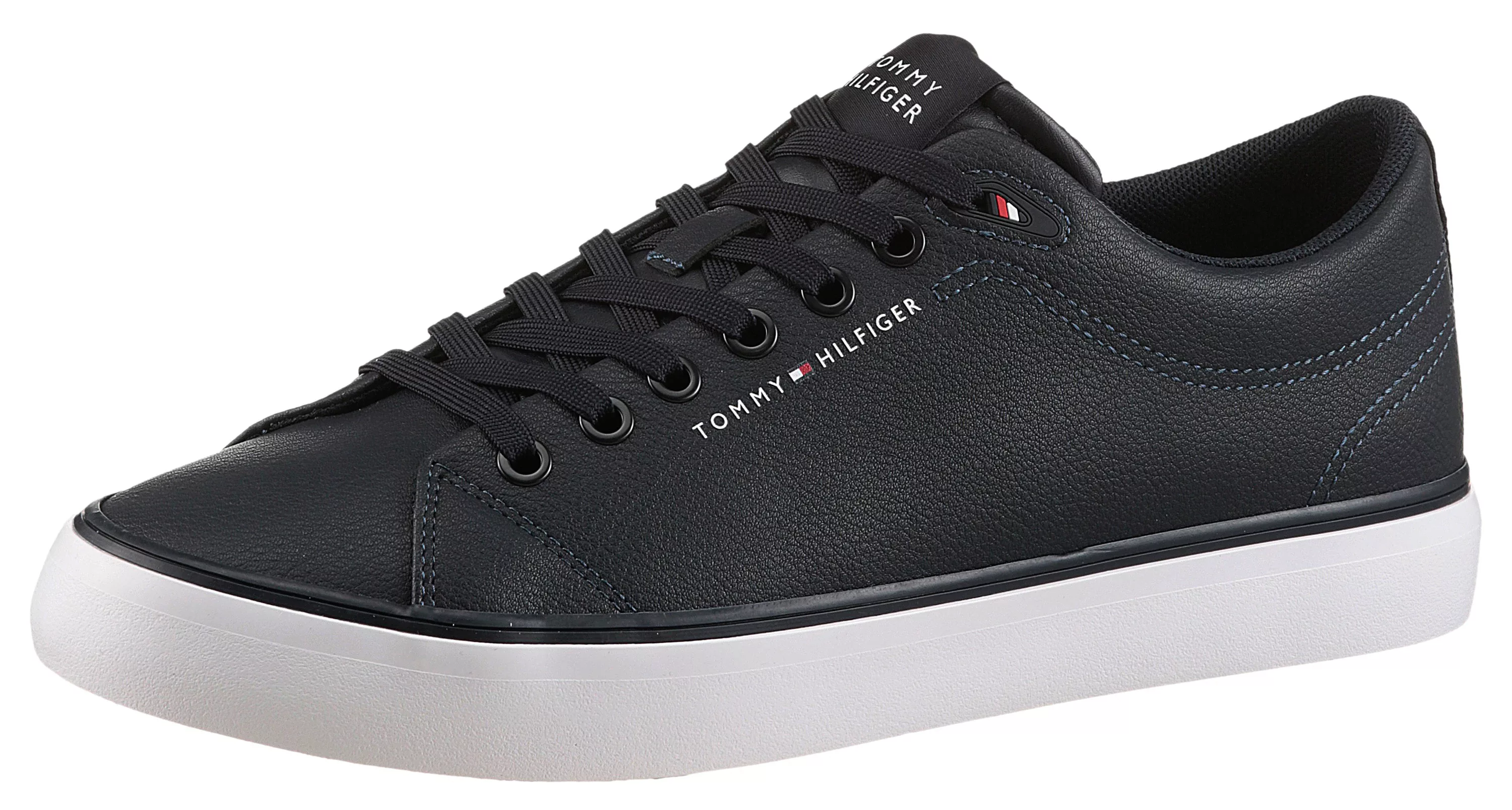 Tommy Hilfiger Sneaker "TH HI VULC CORE LOW LTH II ESS", Freizeitschuh, Hal günstig online kaufen