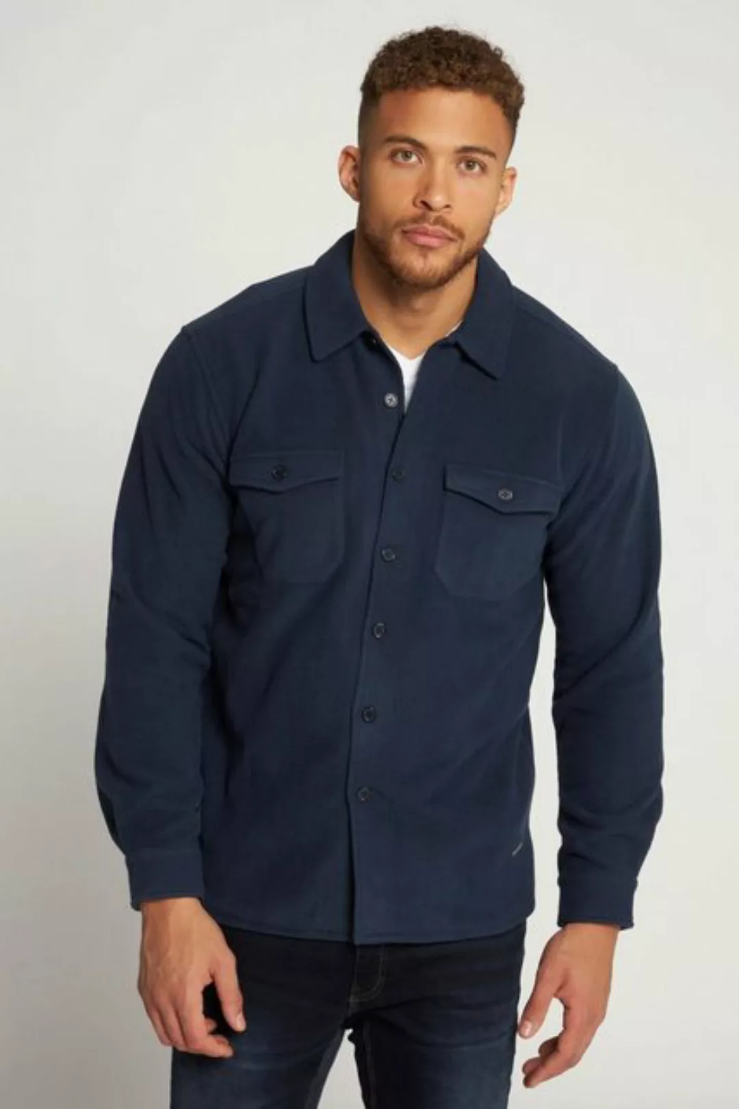 JP1880 Businesshemd Hemd Overshirt Langarm Fleece günstig online kaufen
