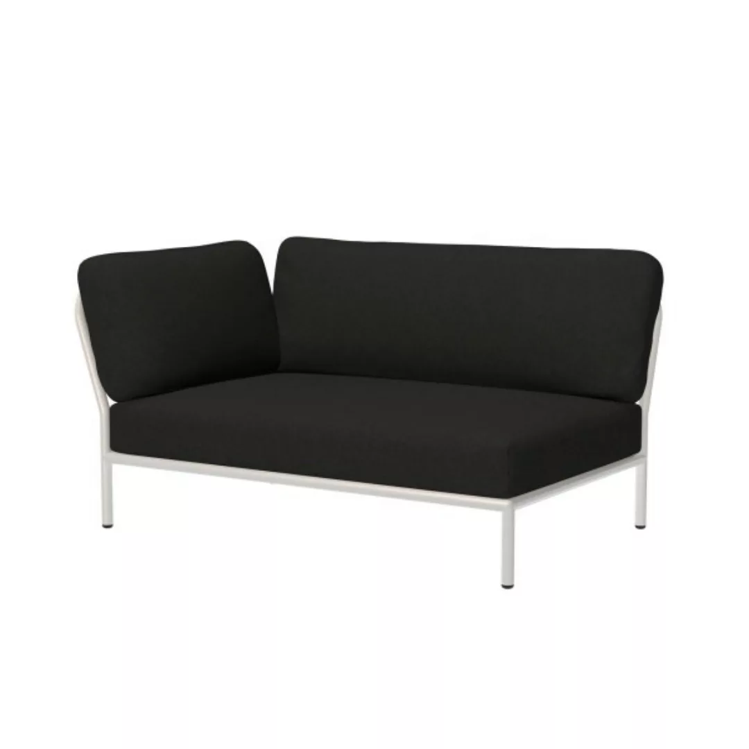 LEVEL Outdoor Sofa Lounge-Modul 2 Kohle Weiß Links günstig online kaufen