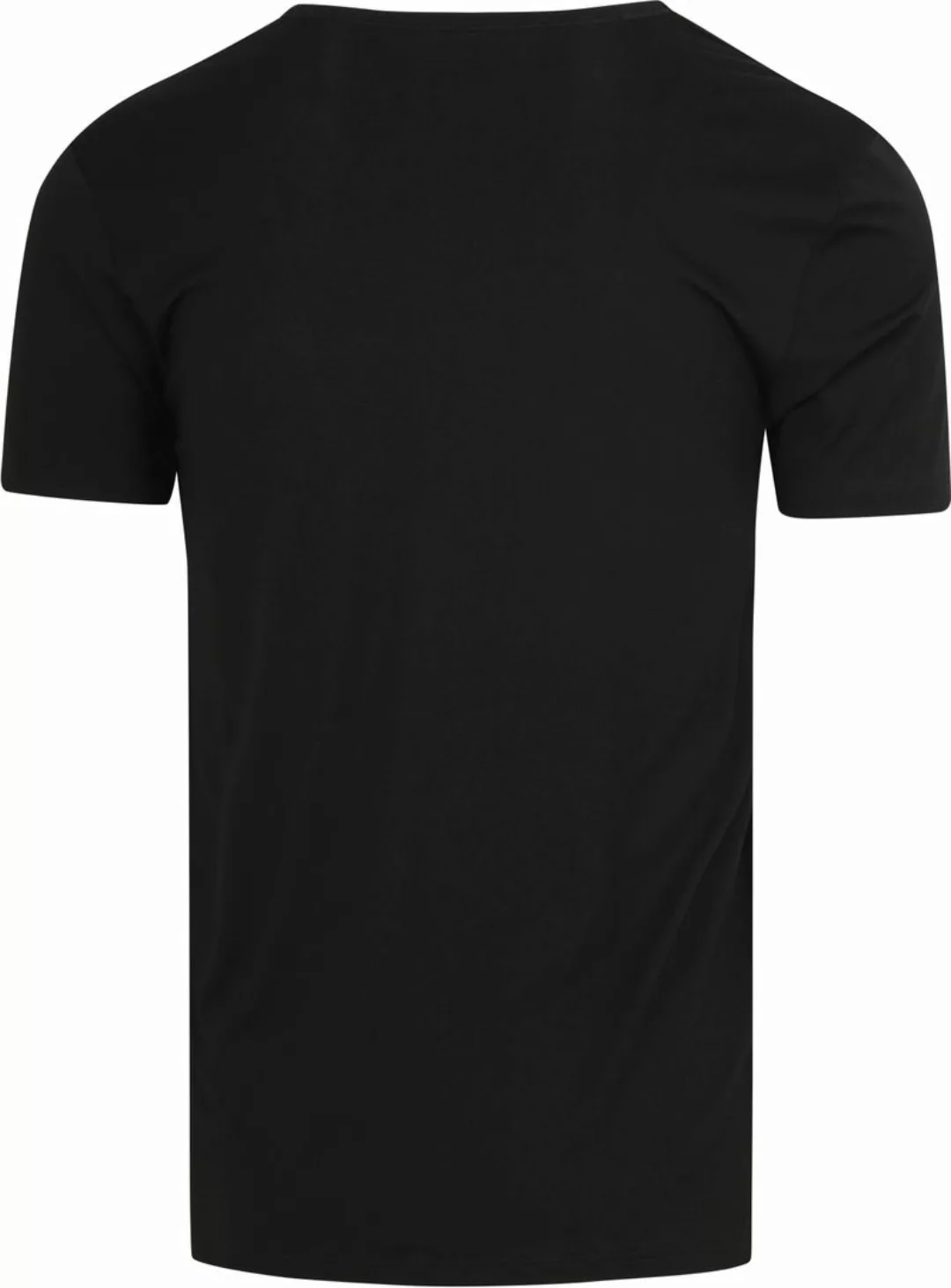 Mey V-Ausschnitt Dry Cotton T-Shirt Schwarz - Größe 3XL günstig online kaufen