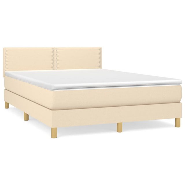 vidaXL Boxspringbett Bett Boxspringbett mit Matratze und LED Stoff (140 x 1 günstig online kaufen