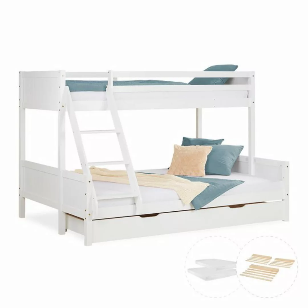 Homestyle4u Etagenbett 90x200 und 140x200 Kinderbett Holz 2 Kinder Massiv m günstig online kaufen