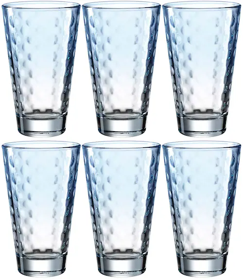 LEONARDO Longdrinkglas »OPTIC«, (Set, 6 tlg.), 300 ml, 6-teilig günstig online kaufen