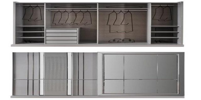 Xlmoebel Kleiderschrank Zeitgemäßer Garderobenschrank für das Schlafzimmer günstig online kaufen