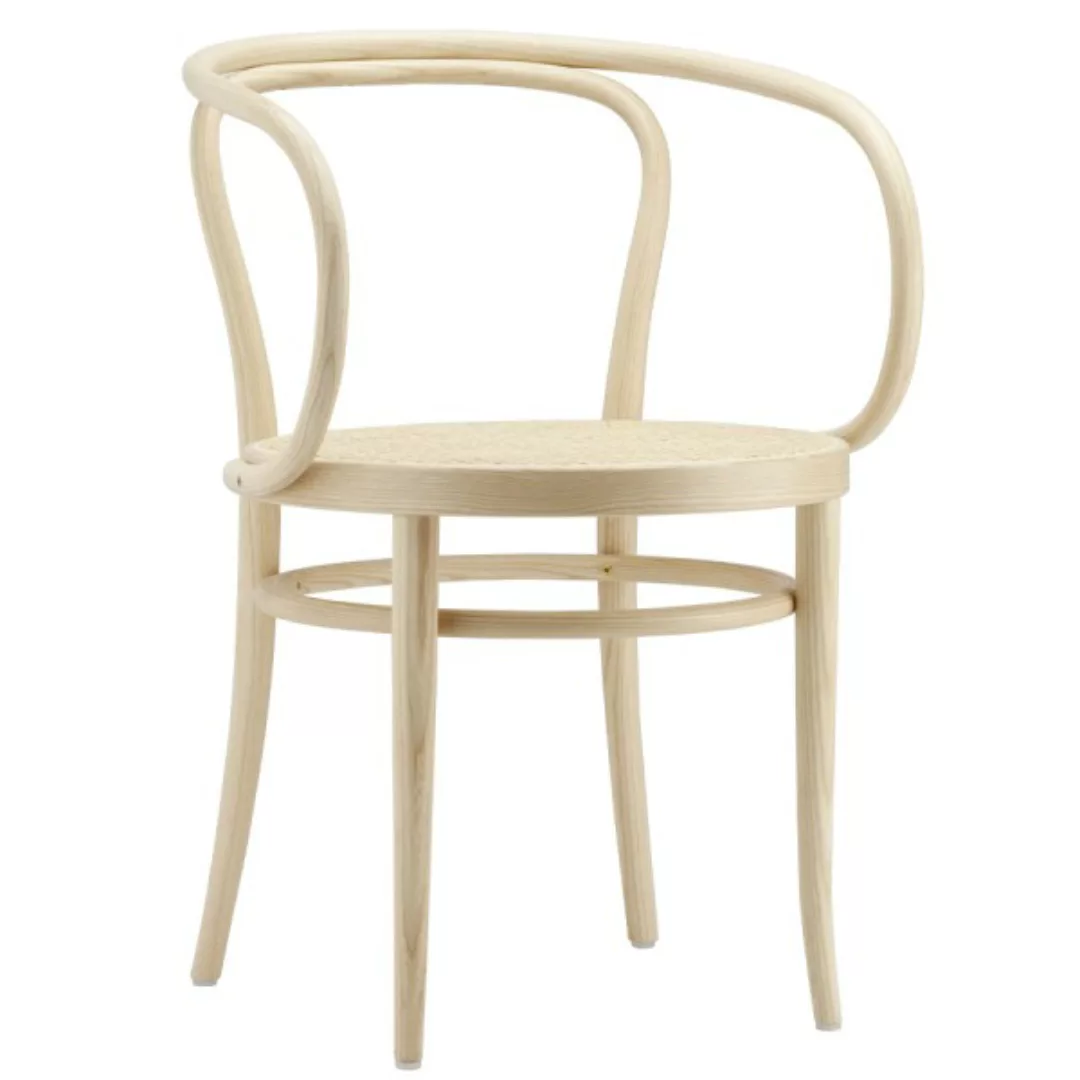 THONET 209 Bugholzarmlehnenstuhl | Rohrgeflecht-Sitz | Esche Pure Materials günstig online kaufen