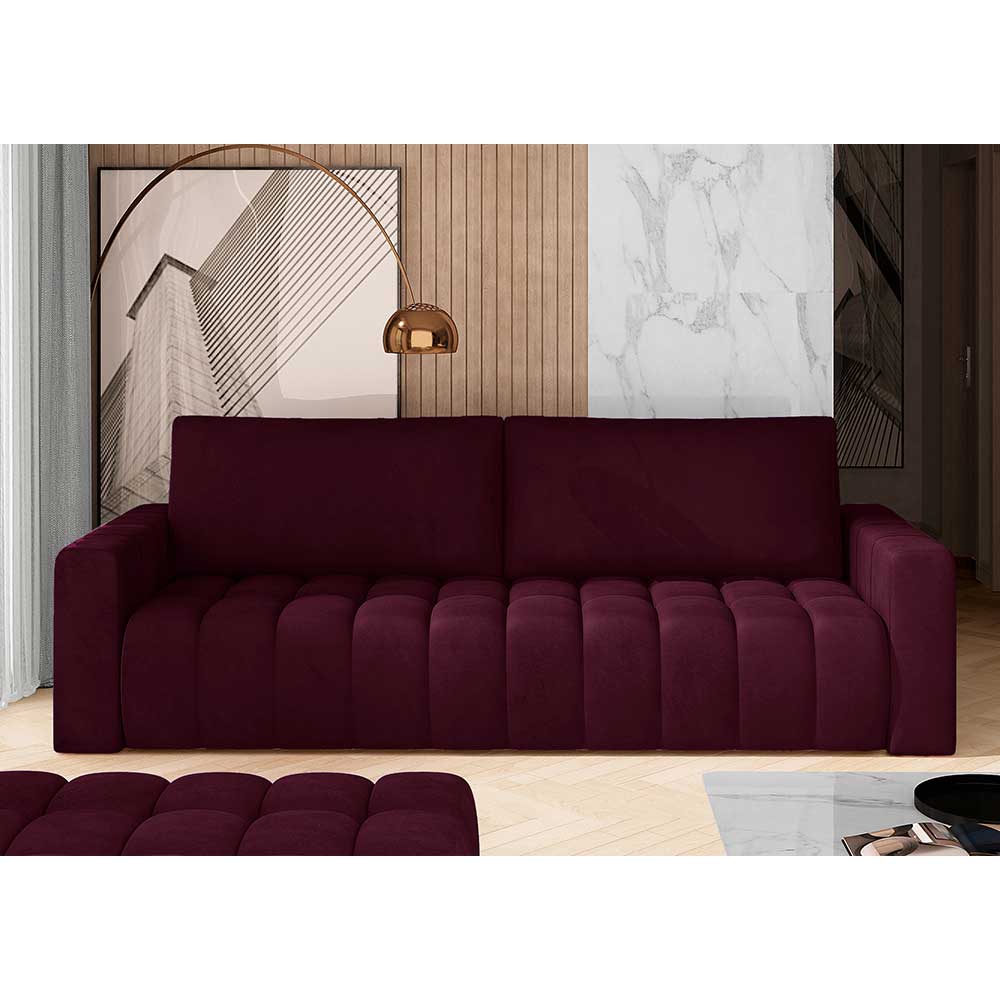 Sofa Dreisitzer Sofa aus Samt mit Armlehnen günstig online kaufen