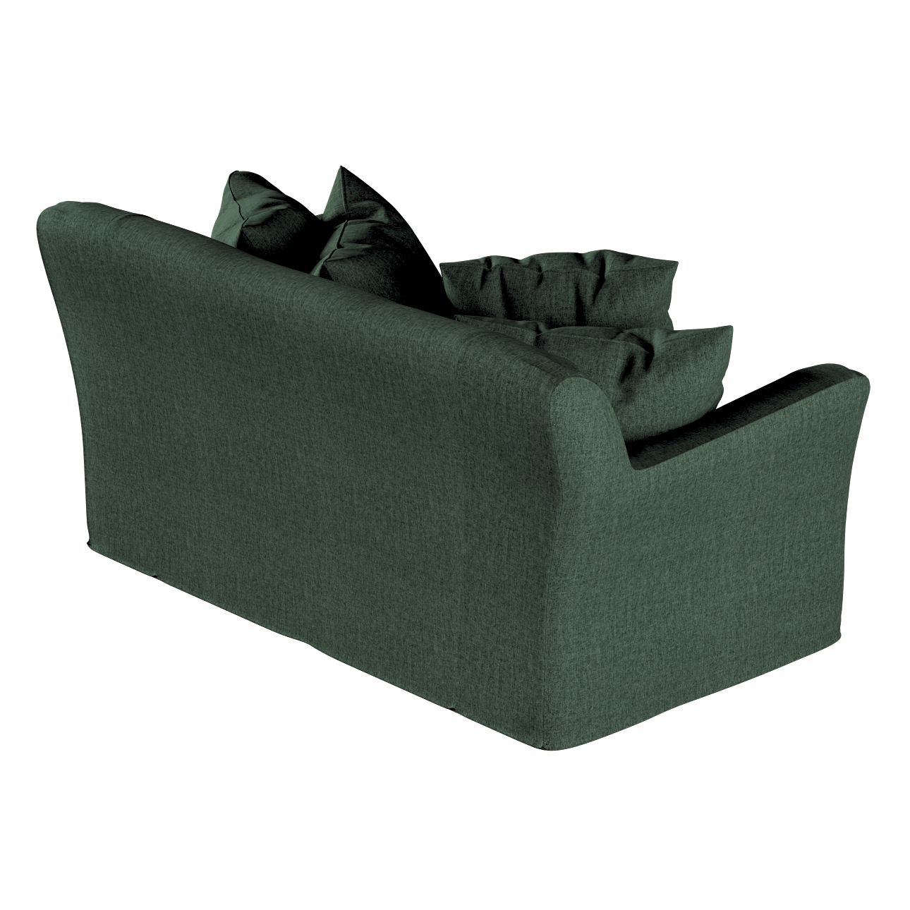 Bezug für Tomelilla 2-Sitzer Sofa nicht ausklappbar, dunkelgrün, Sofahusse, günstig online kaufen