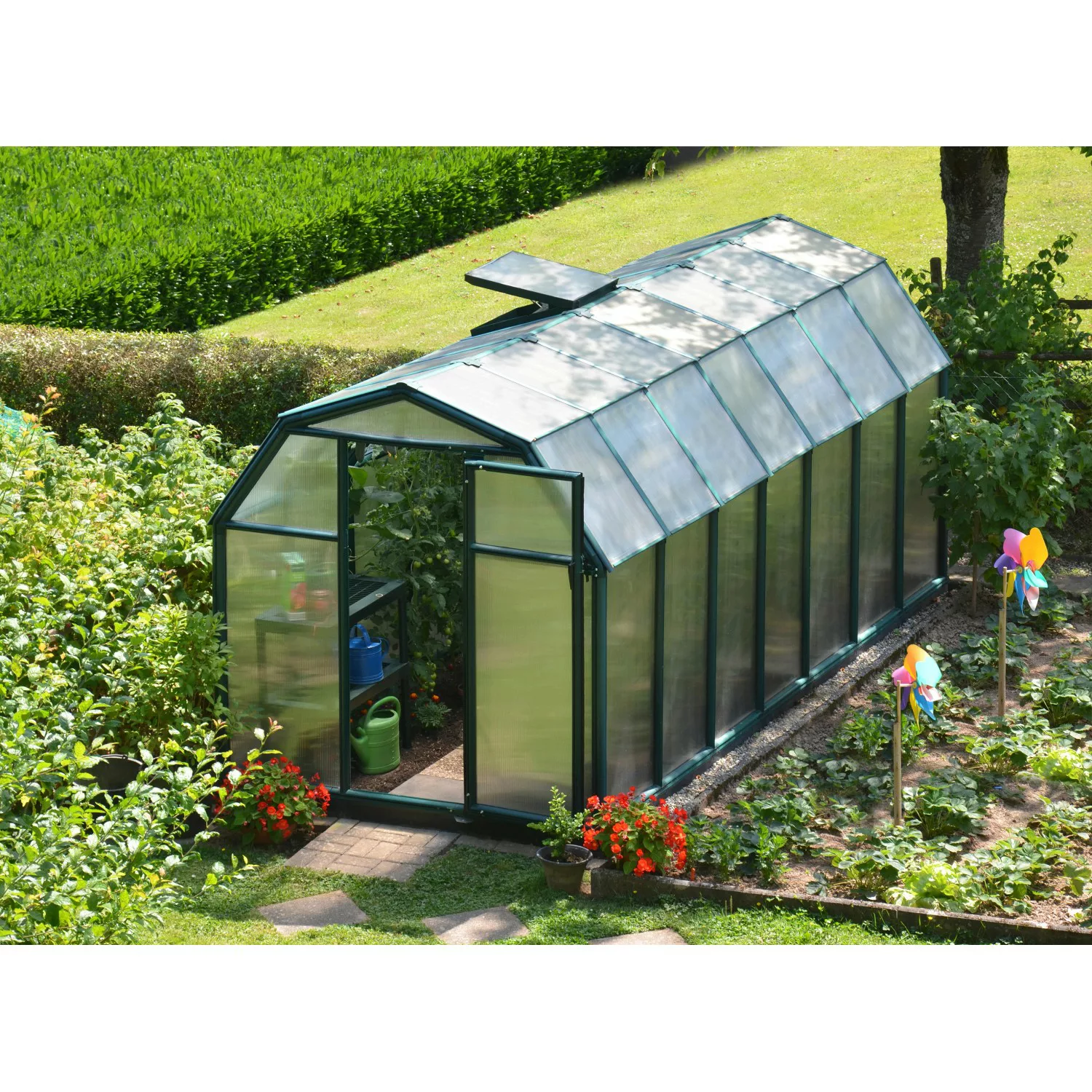 Palram - Canopia Gewächshaus Eco Grow 445 cm x 204 cm Grün günstig online kaufen