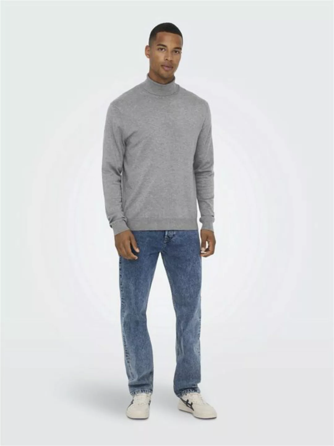 ONLY & SONS Strickpullover Polo Langarm Shirt Basic Pullover ONSWYLER 5619 günstig online kaufen