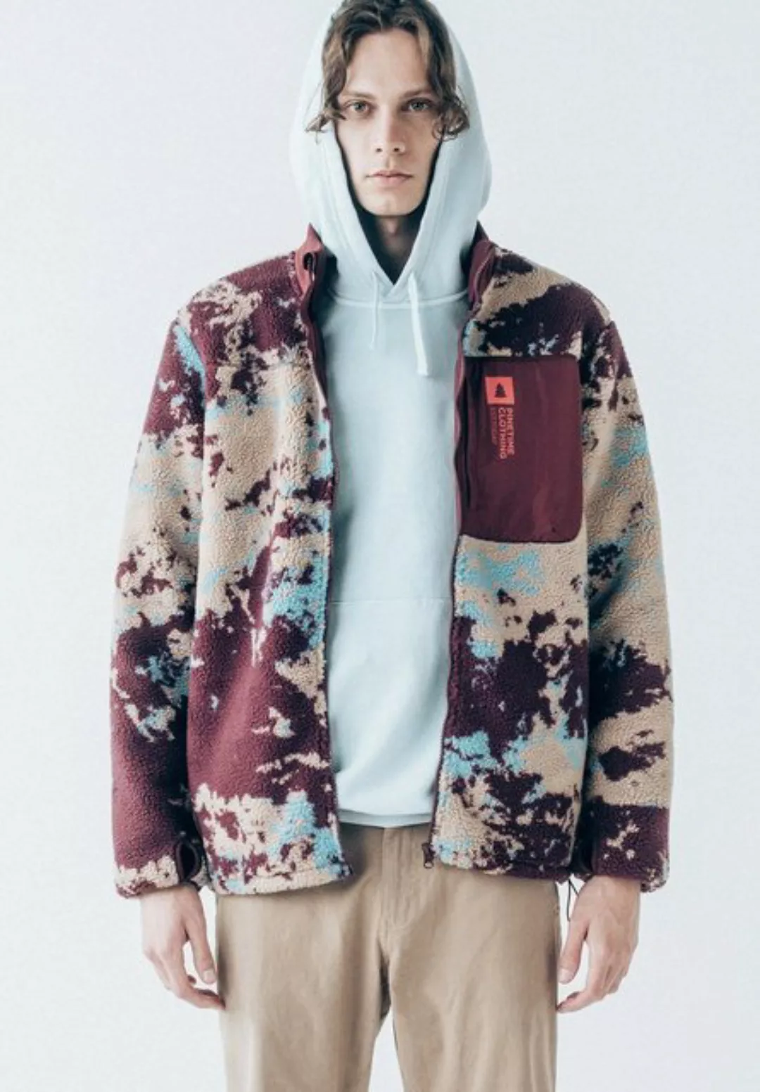 Pinetime Clothing Fleecejacke The Moss Jacket Sherpa-Futter bietet außergew günstig online kaufen