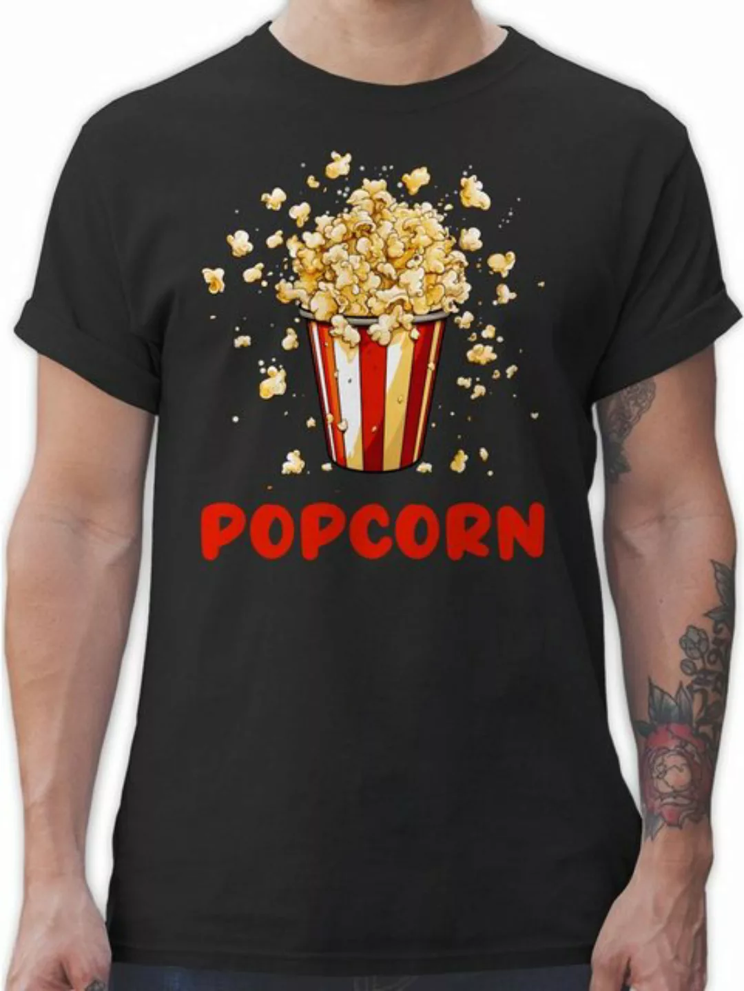 Shirtracer T-Shirt Popcorn Fan I Popcornverkleidung Karneval I Filmliebhabe günstig online kaufen