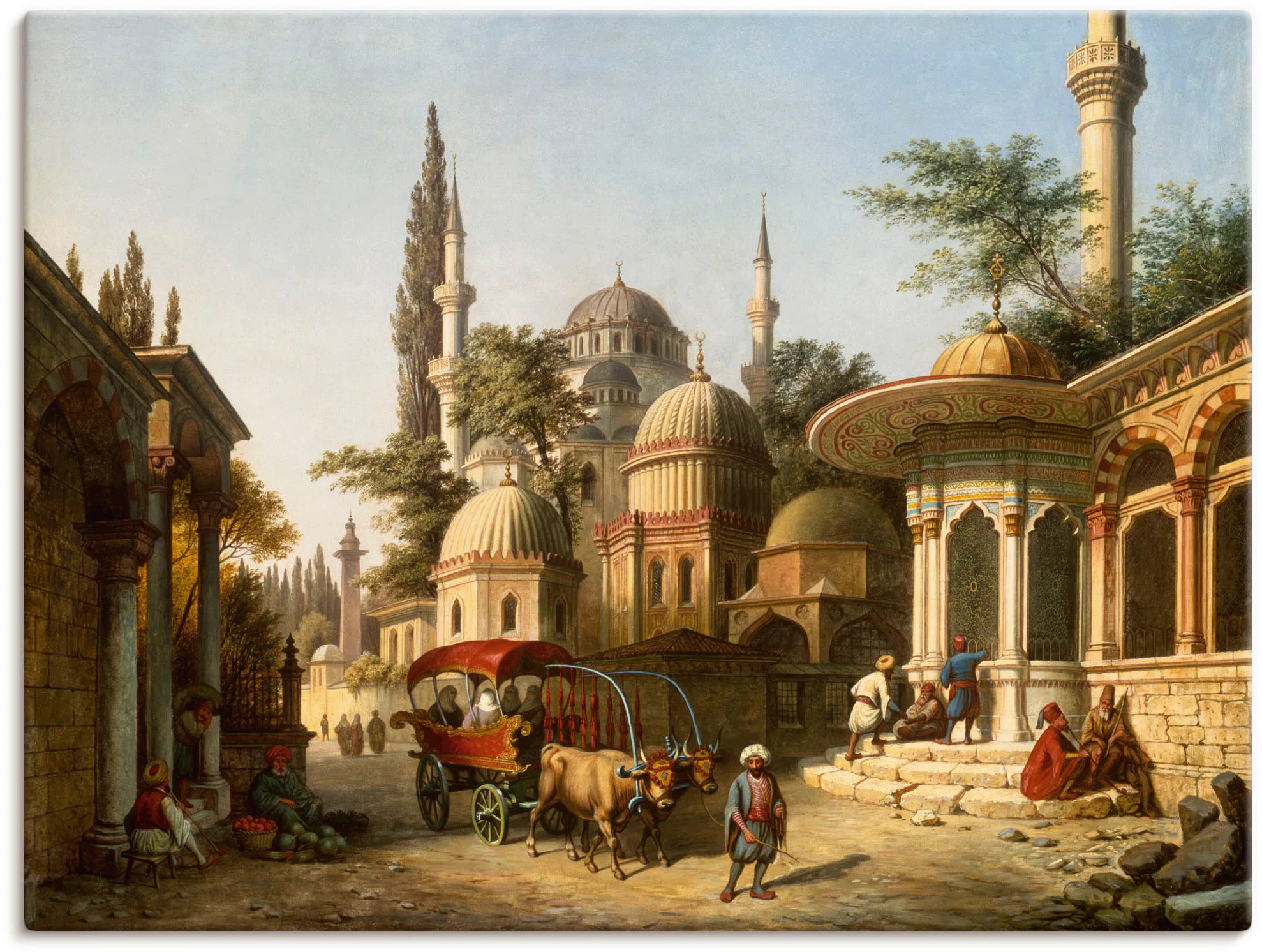 Artland Wandbild "Ansicht einer Moschee in Istanbul", Gebäude, (1 St.), als günstig online kaufen