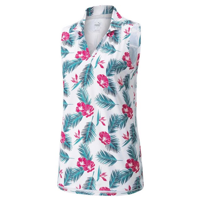 PUMA Poloshirt Puma Golf Polo Cloudspun Paradise Sleeveless Weiß Damen L günstig online kaufen