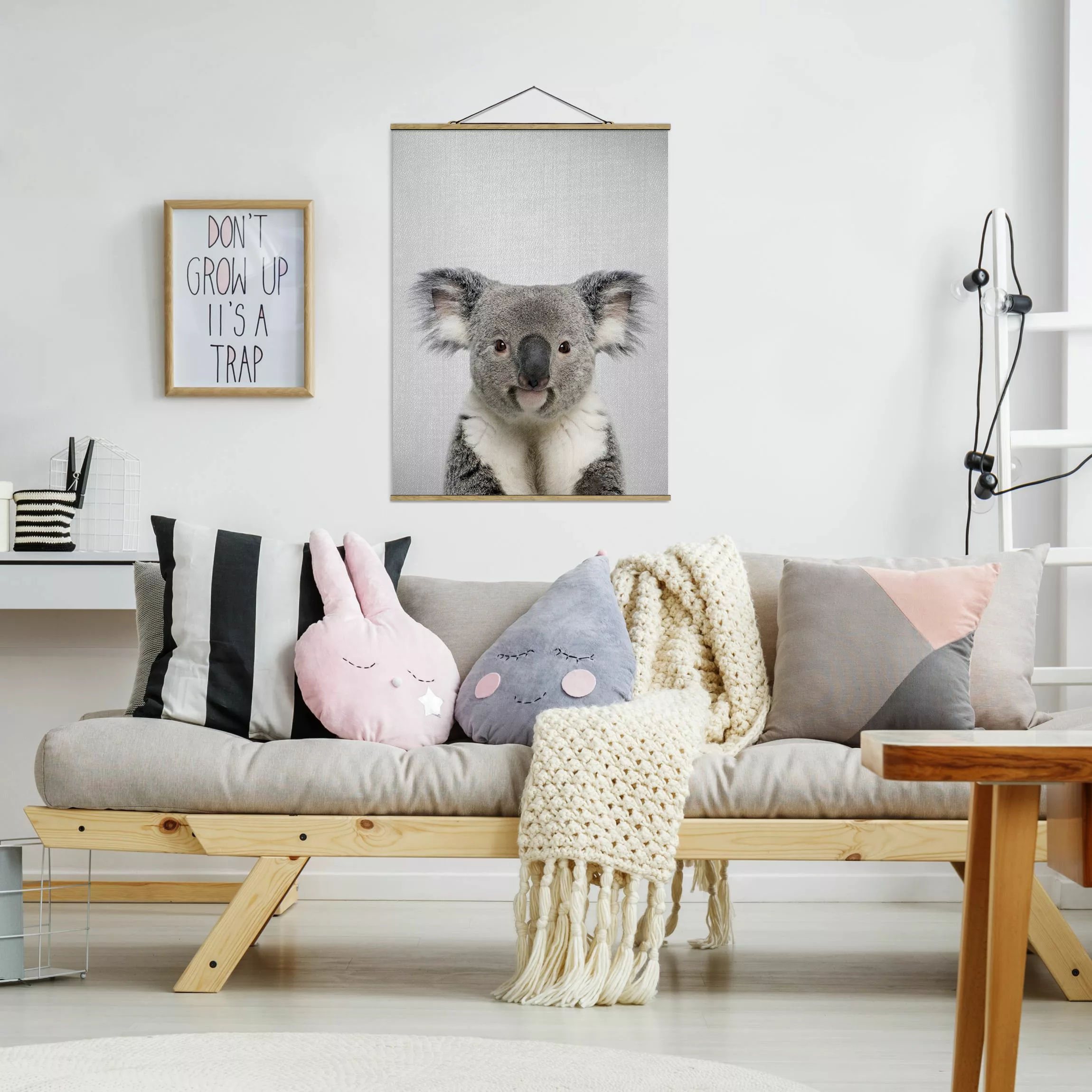 Stoffbild mit Posterleisten Koala Klaus günstig online kaufen