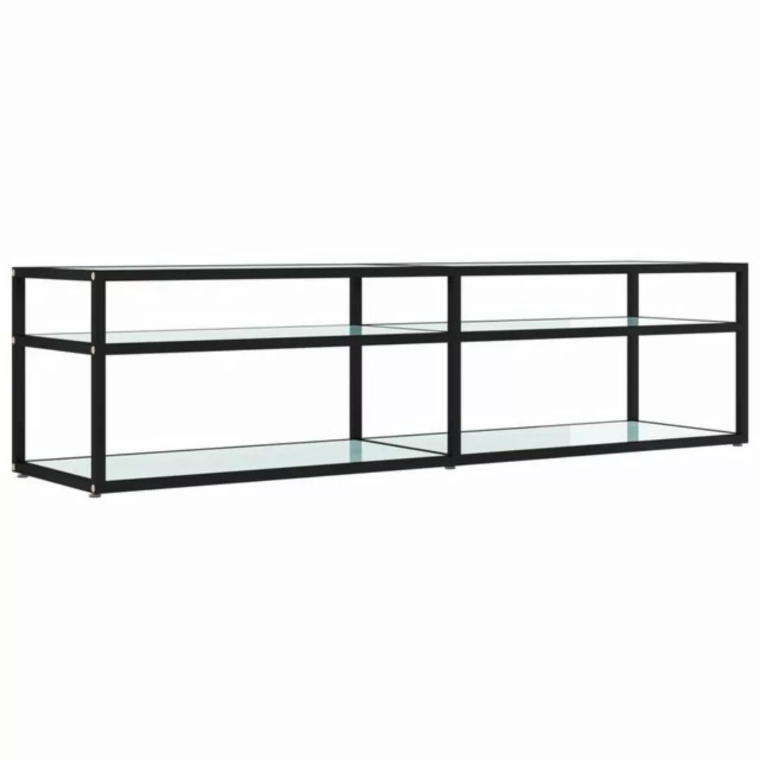 vidaXL TV-Schrank TV-Schrank Weiß Marmor-Optik 160x40x40,5 cm Hartglas Lowb günstig online kaufen