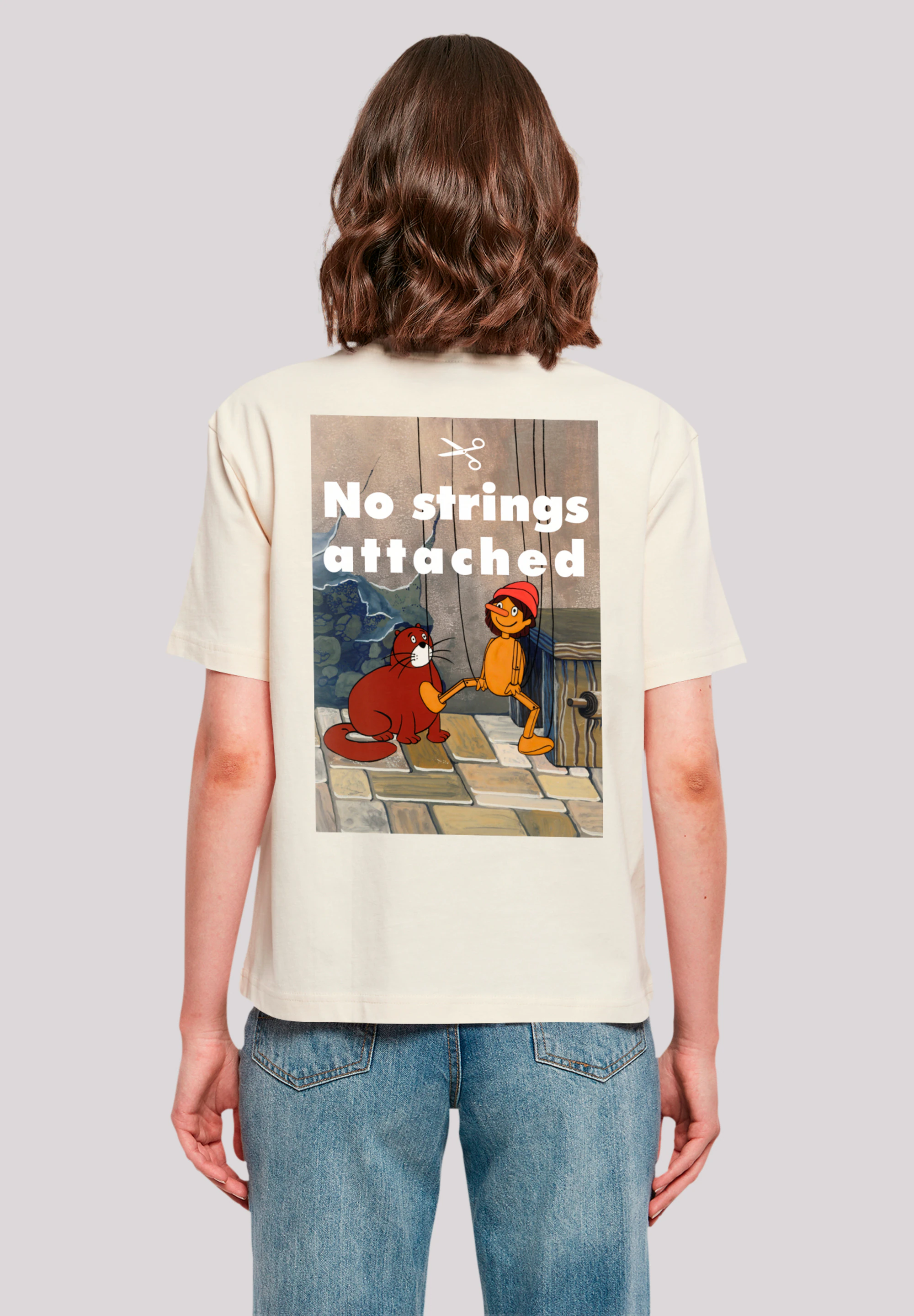 F4NT4STIC T-Shirt "Pinocchio No Strings Attached", Retro, Heroes of Childho günstig online kaufen