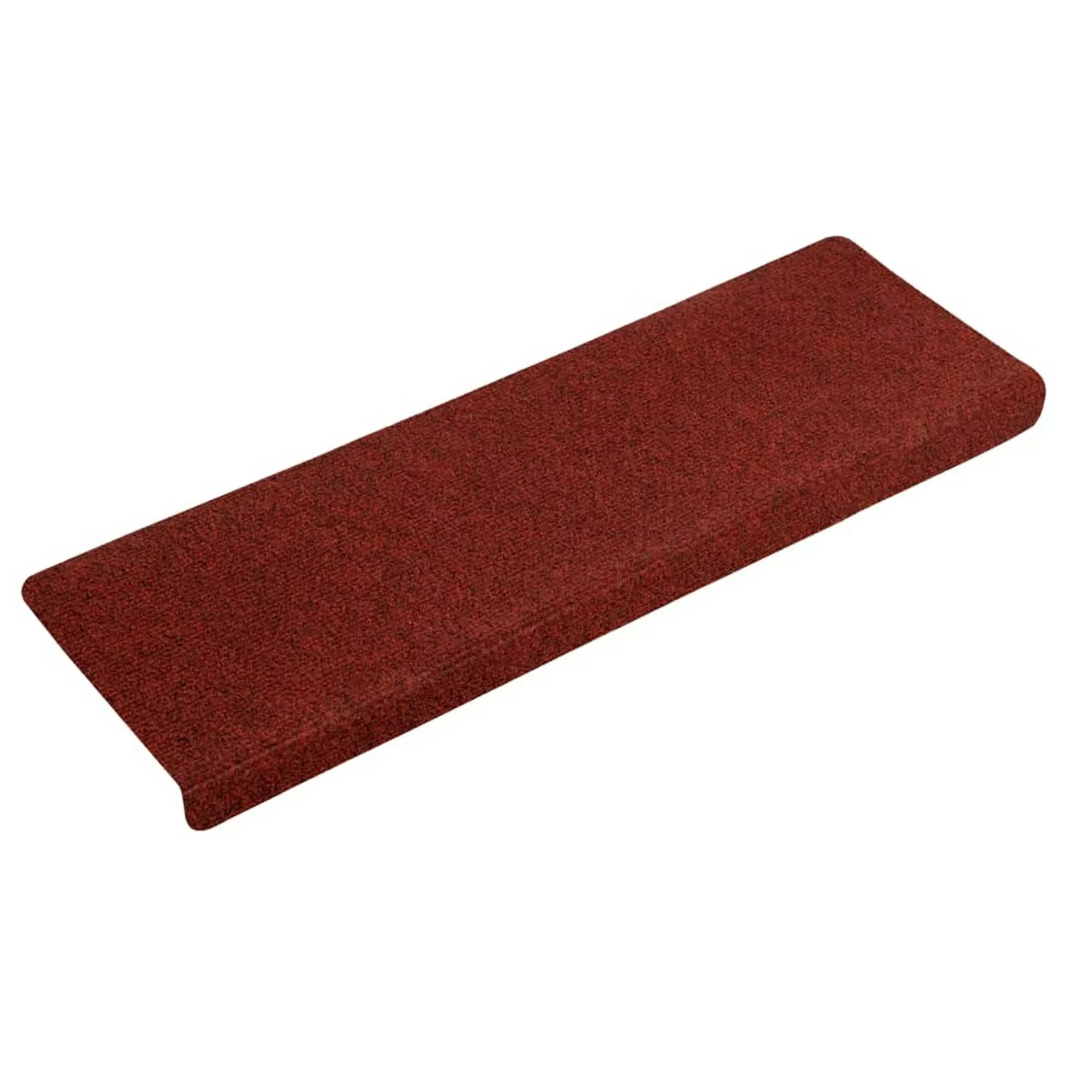 Treppenmatten 15 Stk. Nadelvlies 65x25 Cm Rot günstig online kaufen