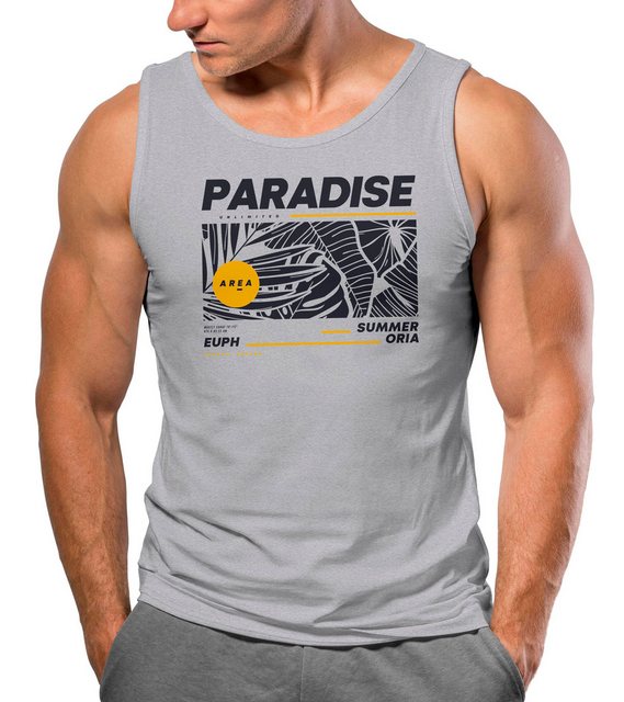 Neverless Tanktop Herren Tank-Top Paradise Unlimited Sommer Motiv Aufdruck günstig online kaufen