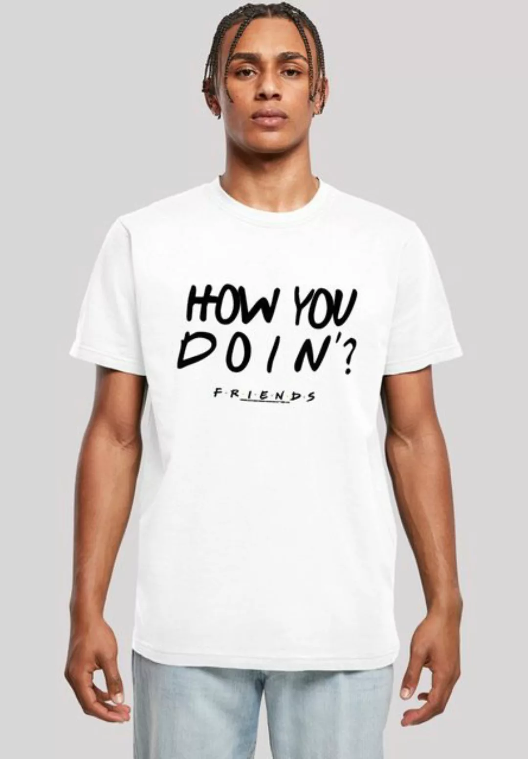 F4NT4STIC T-Shirt FRIENDS TV Serie How You Doin? WHT Print günstig online kaufen