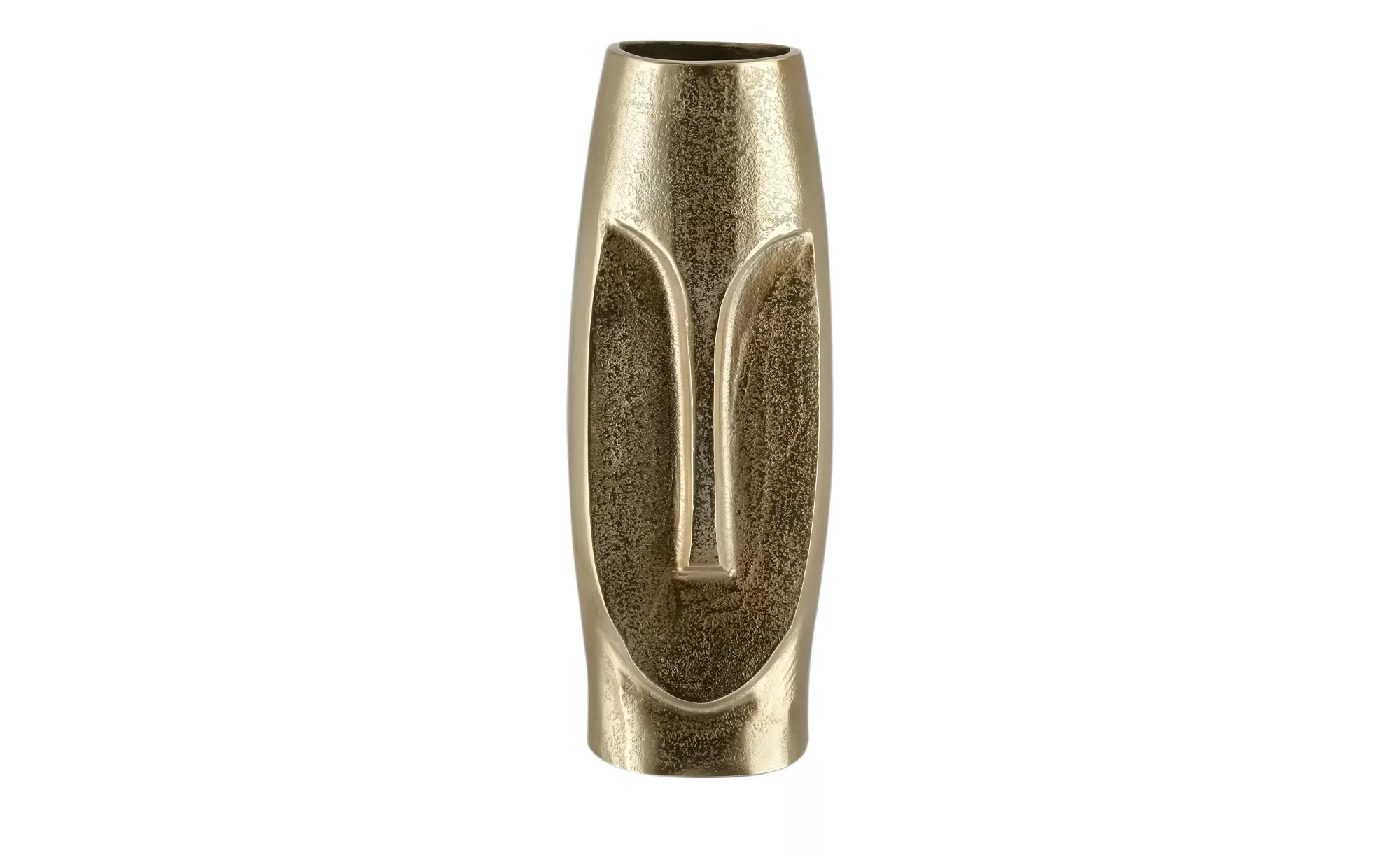 Deko Vase  Face ¦ gold ¦ Maße (cm): B: 12 H: 31 T: 10 Accessoires > Vasen - günstig online kaufen