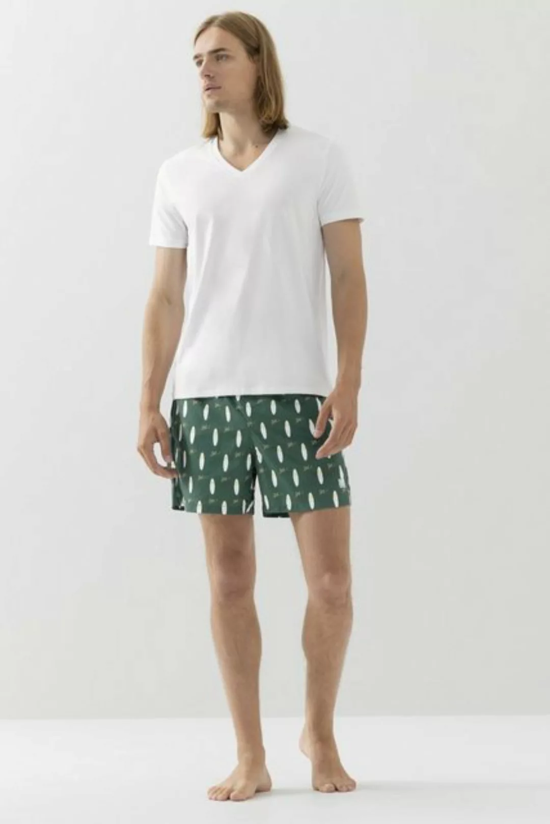 Mey Pyjamaoberteil MYLIFESTYLE Serie Dry Cotton Colour T-Shirt V-Neck Funkt günstig online kaufen