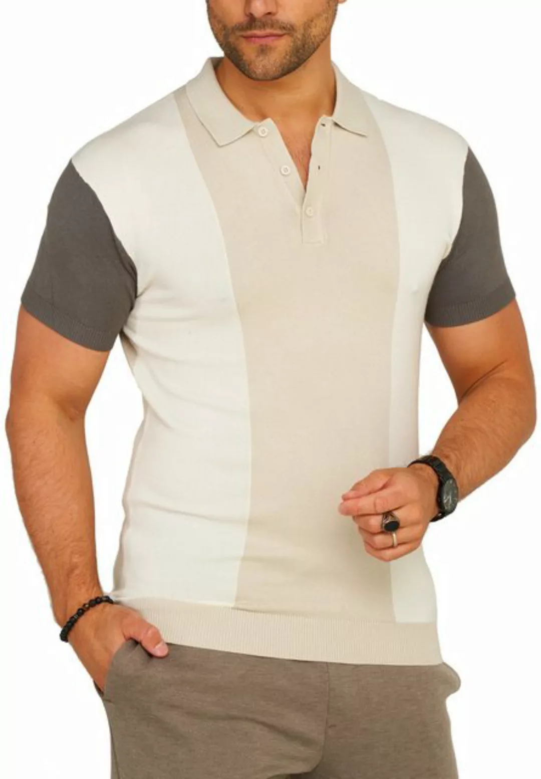 SOULSTAR Poloshirt S2BALVI Herren Basic Kurzarm Knit Polo Hemd Feinstrick K günstig online kaufen