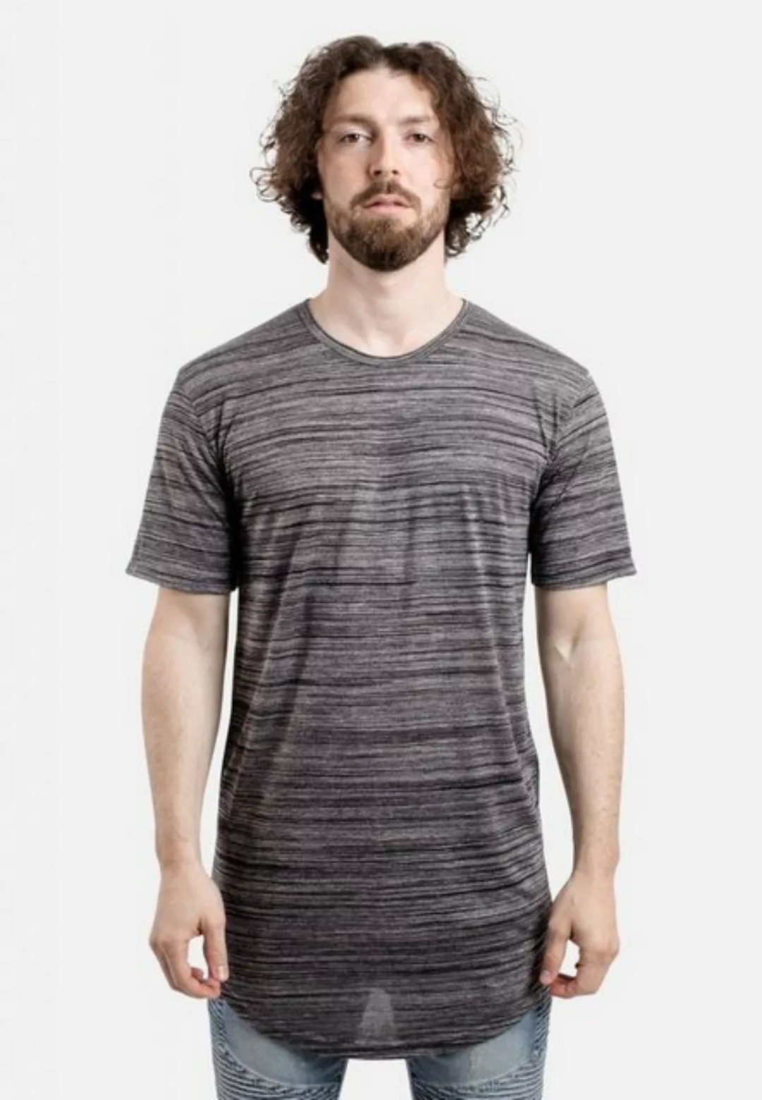 Blackskies T-Shirt Round Longshirt T-Shirt Schwarz Mixed Small günstig online kaufen
