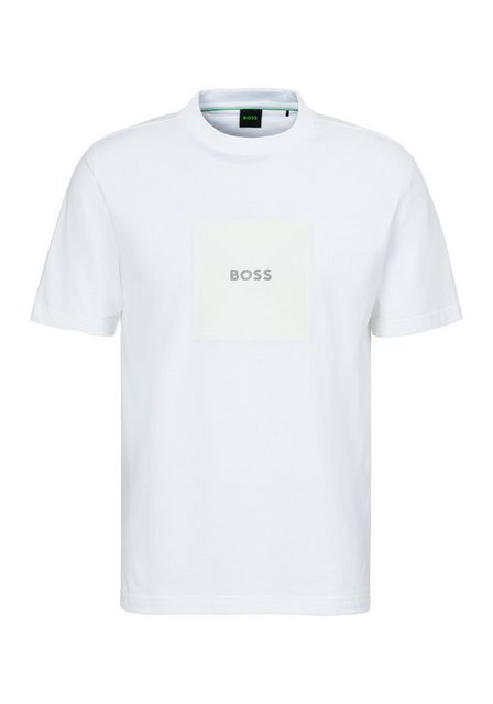 BOSS GREEN T-Shirt Tee Logo Rib mit großem Aufdruck günstig online kaufen